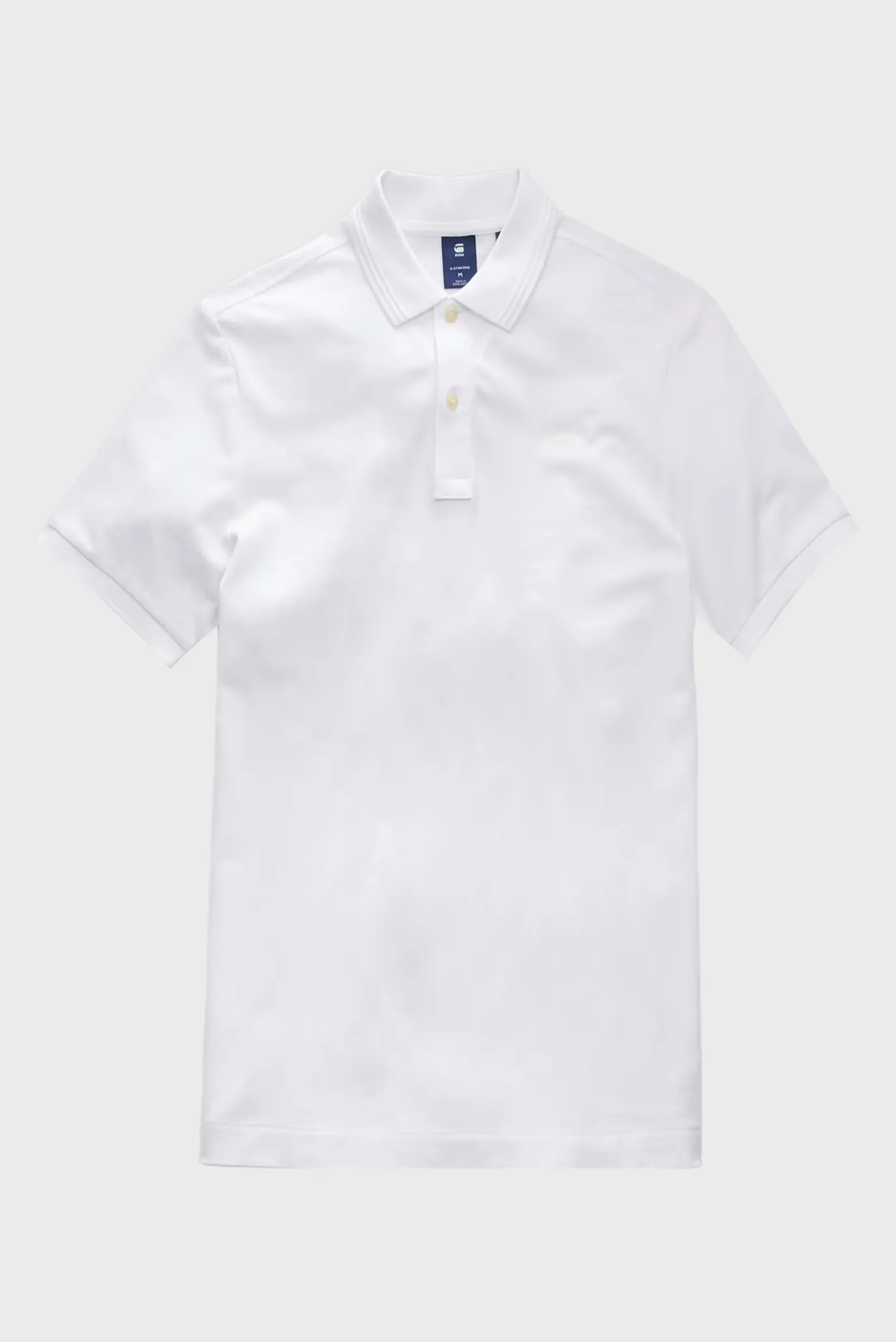 Мужское белое поло Dunda slim 4