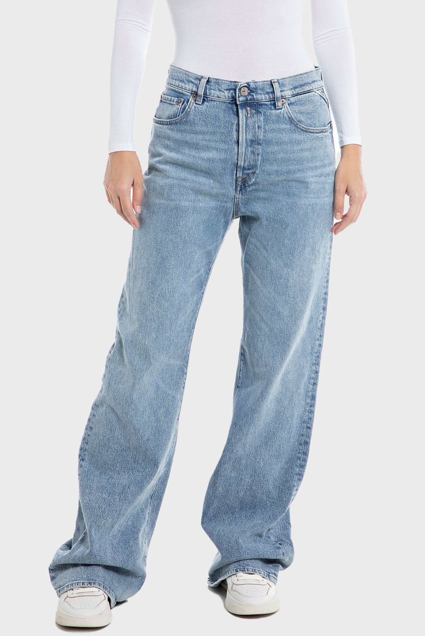 Женские голубые джинсы BECKA 1