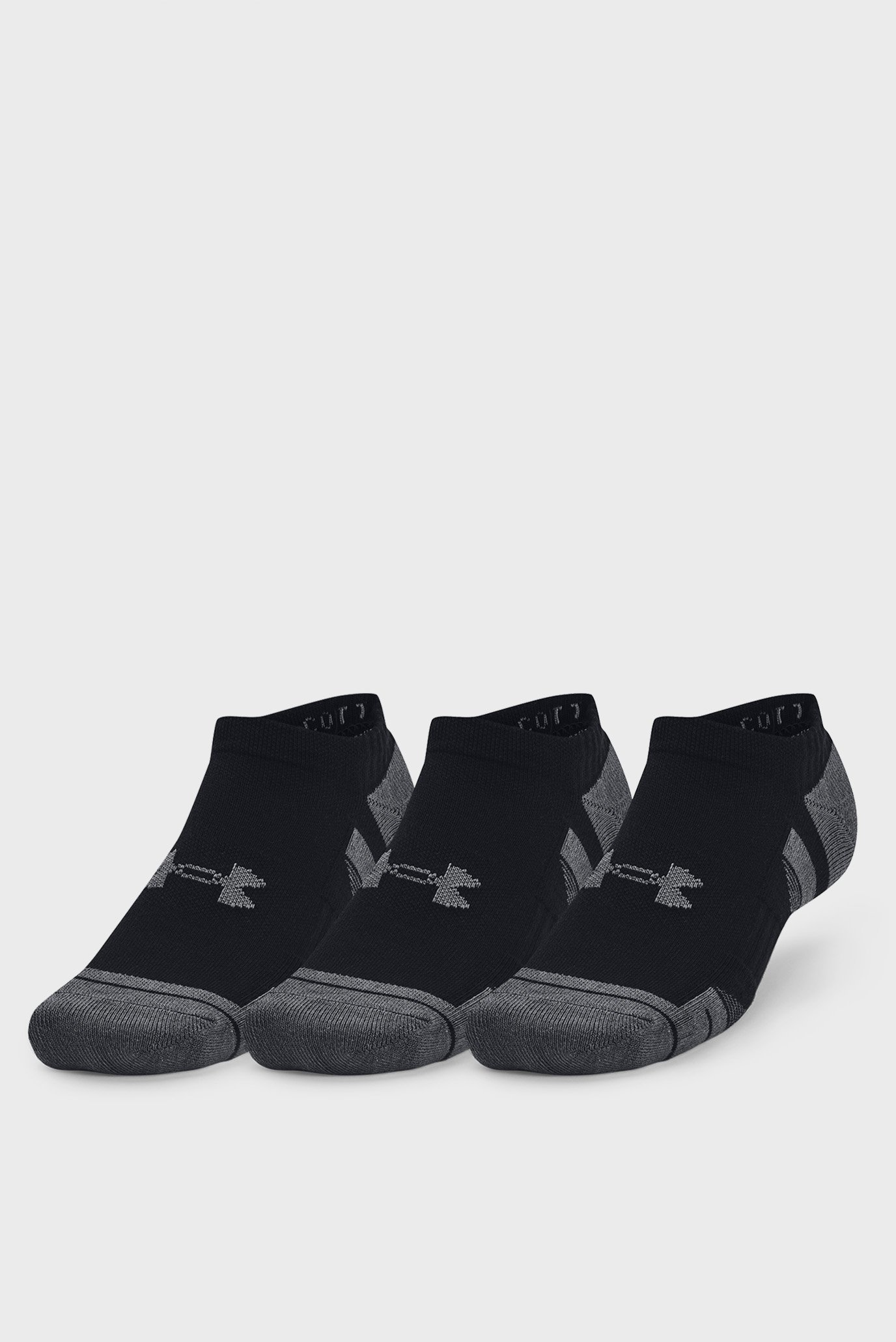 Черные носки (3 пары) UA Performance Cotton 3pk NS 1