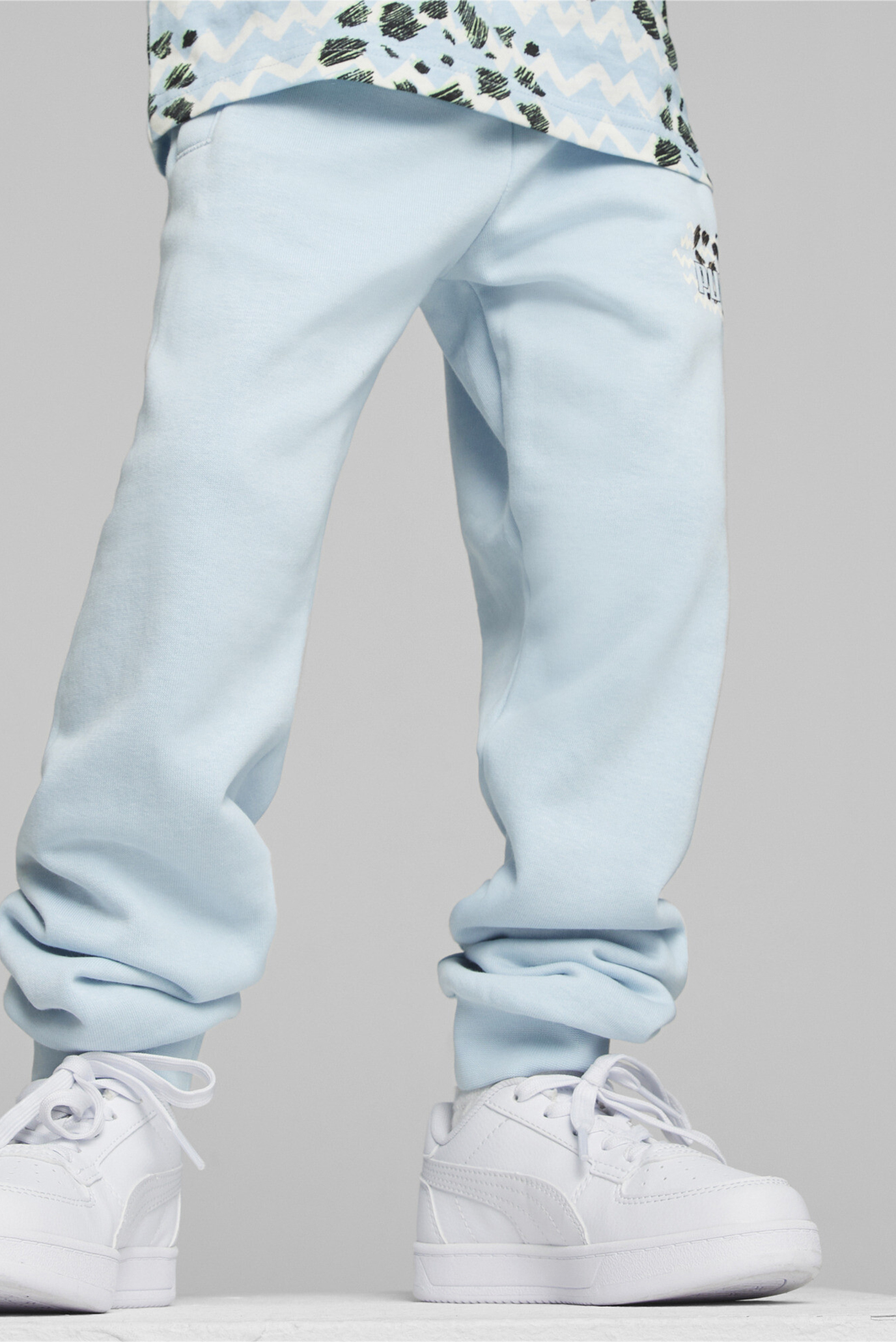 Детские голубые спортивные брюки Essentials Mix Match Kids’ Sweatpants 1