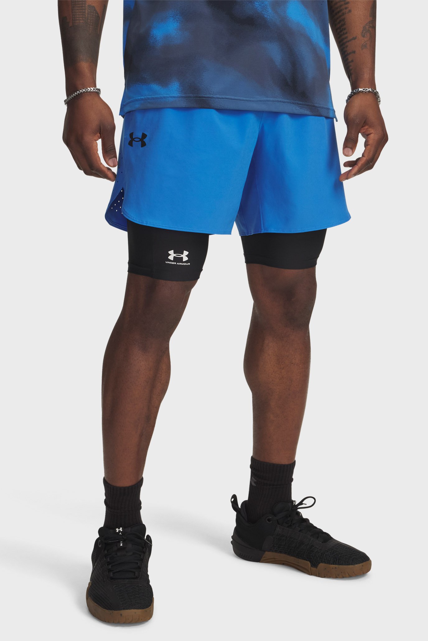 Мужские синие шорты UA Vanish Elite Short Синий L Under Armour 1376782-402 Мужские синие шорты UA Vanish Elite Short Синий L Under Armour 1376782-402