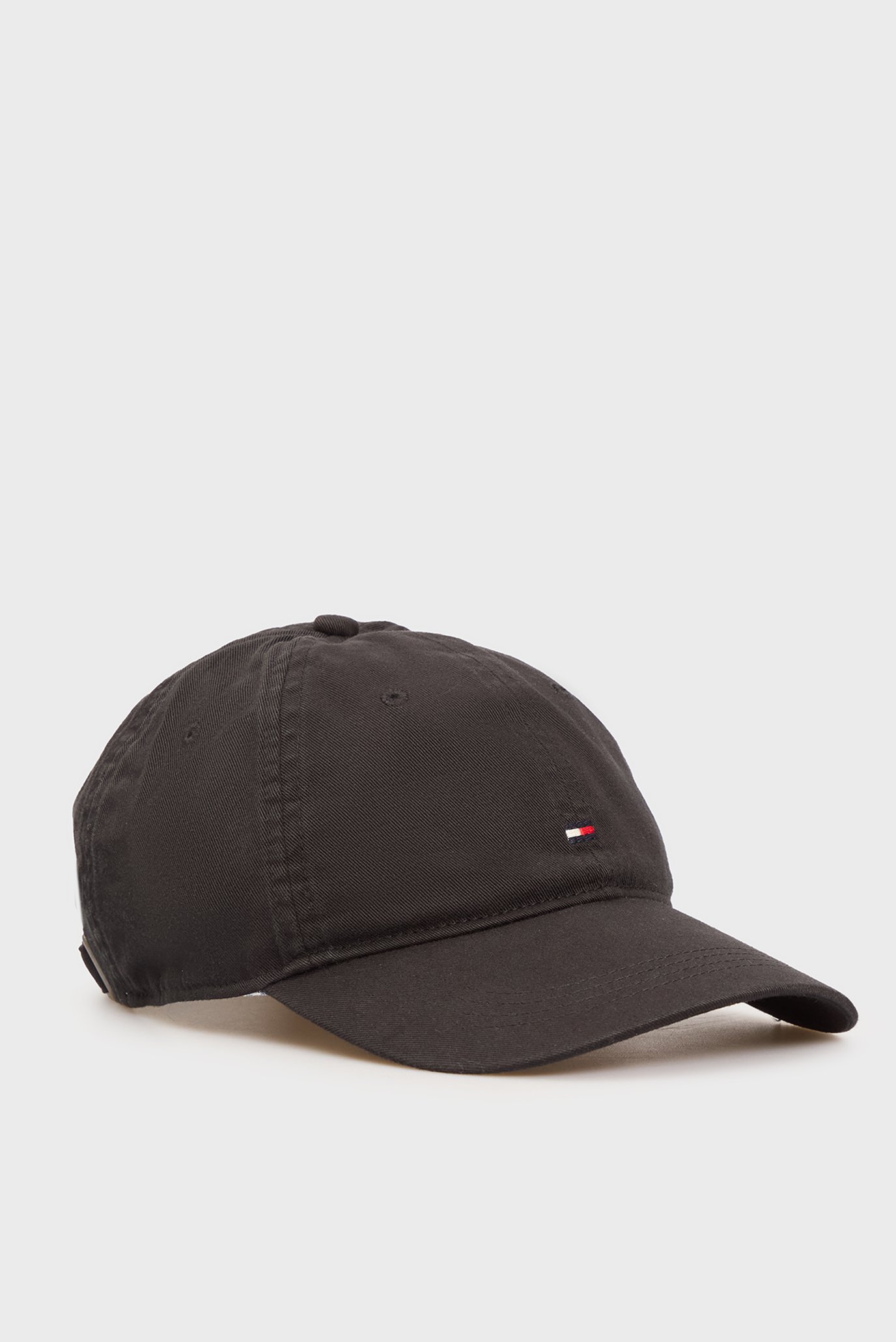 Мужская черная кепка TH FLAG SOFT 6 PANEL CAP 1