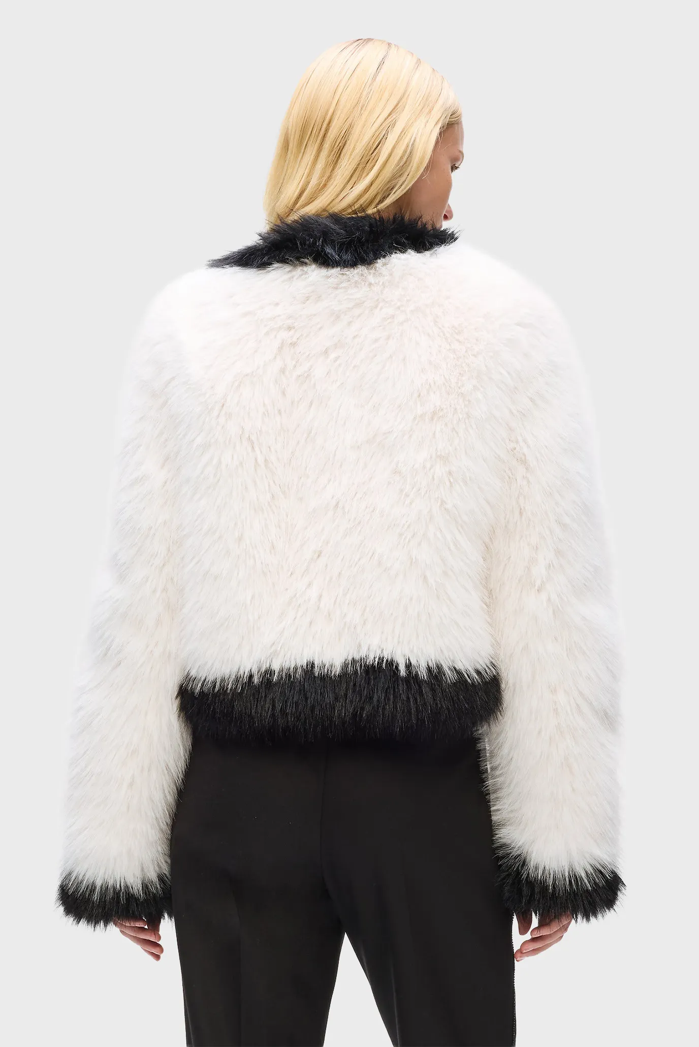 Женская белая шуба faux fur 3