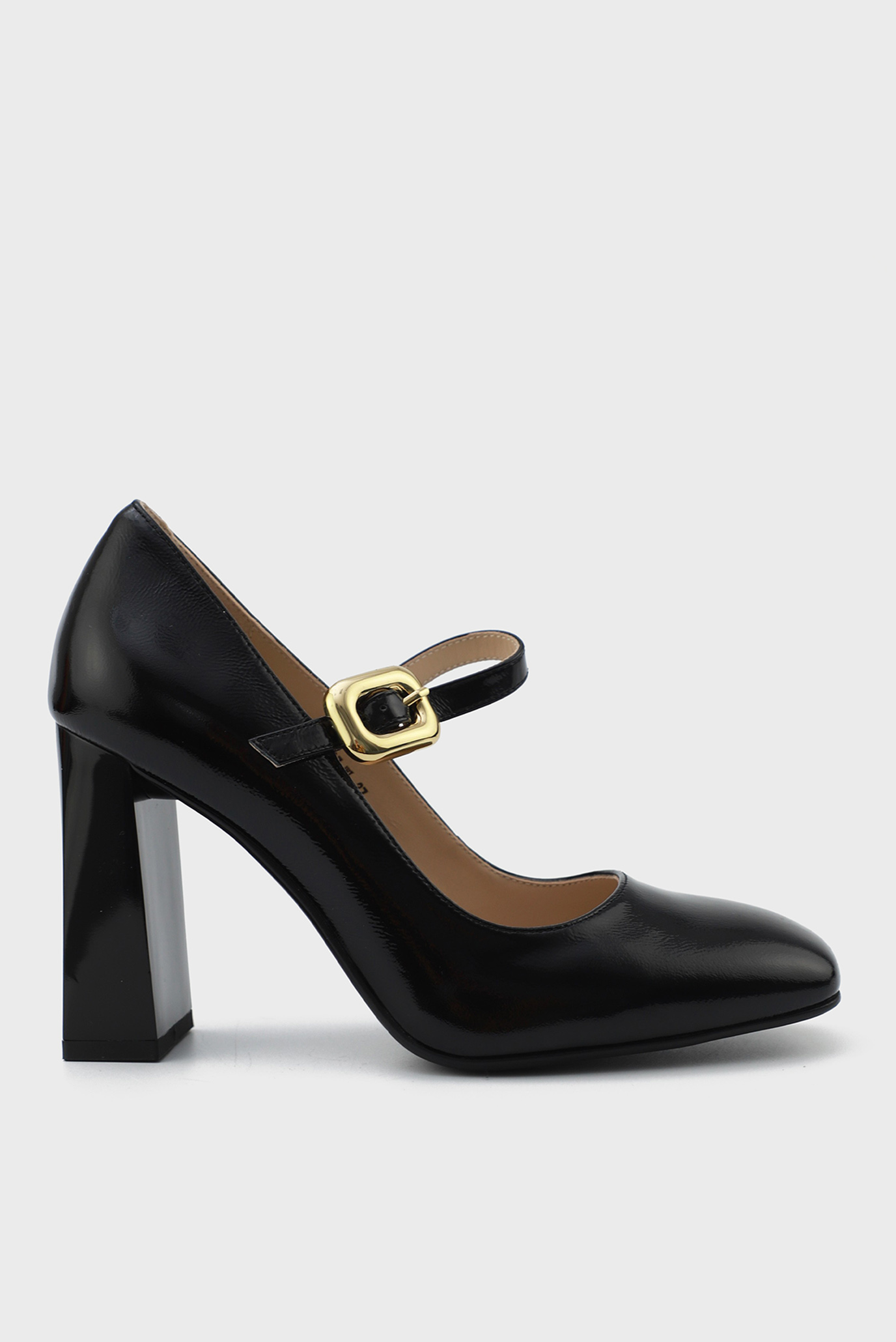 Женские черные кожаные туфли 1