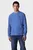 Мужской голубой лонгслив WAFFLE BADGE CREWNK