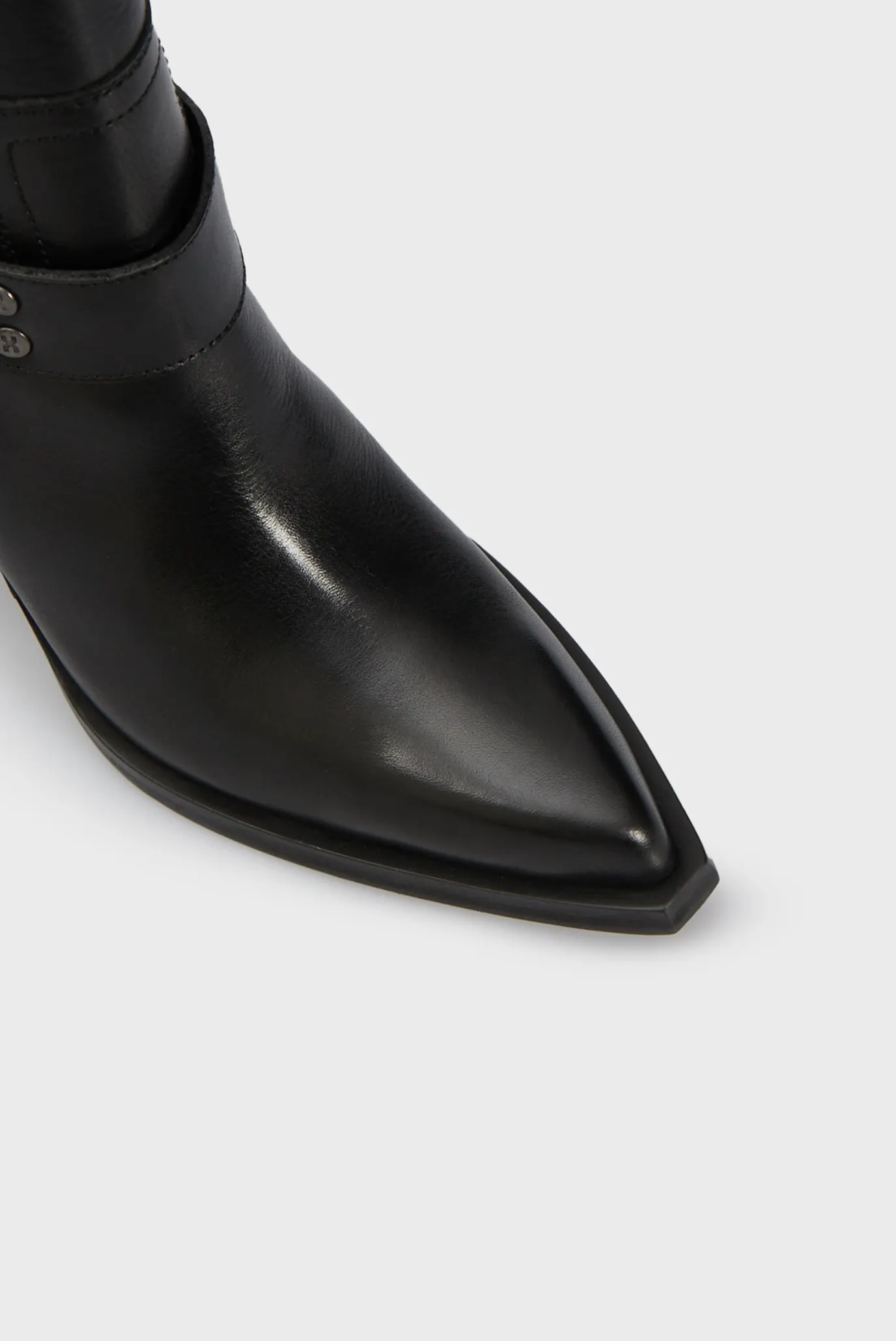 Женские черные кожаные ботильоны Mya-Mae 4