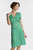Жіноча зелена сукня з візерунком