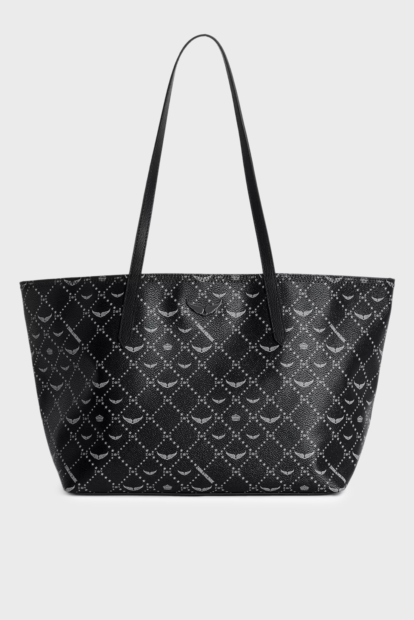 Женская черная сумка с узором Черный ONESIZE ZADIG&VOLTAIRE LWBA03896_NOIRFW25 Женская черная сумка с узором Черный ONESIZE ZADIG&VOLTAIRE LWBA03896_NOIRFW25