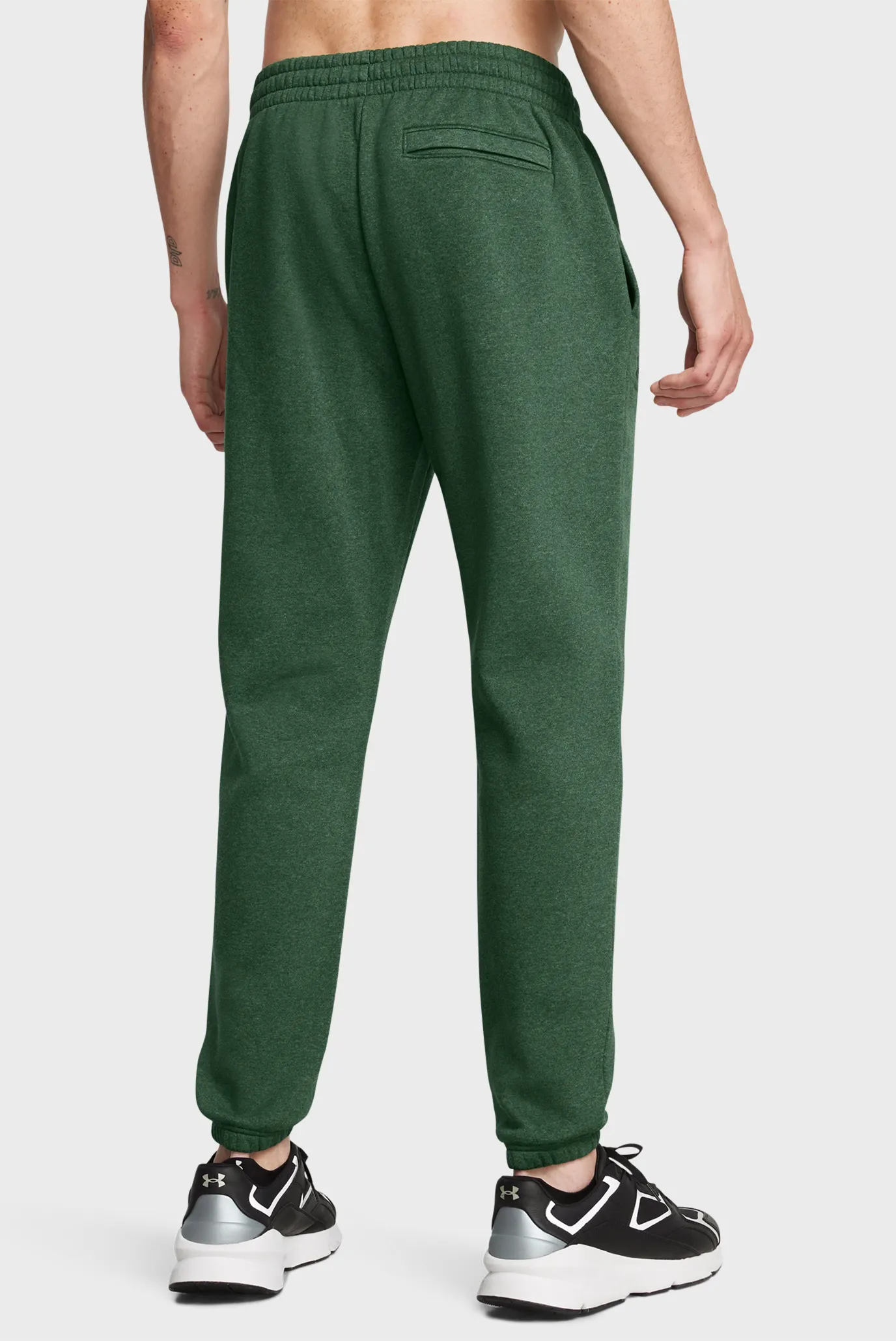 Чоловічі зелені спортивні штани UA Essential Fleece Jogger 3