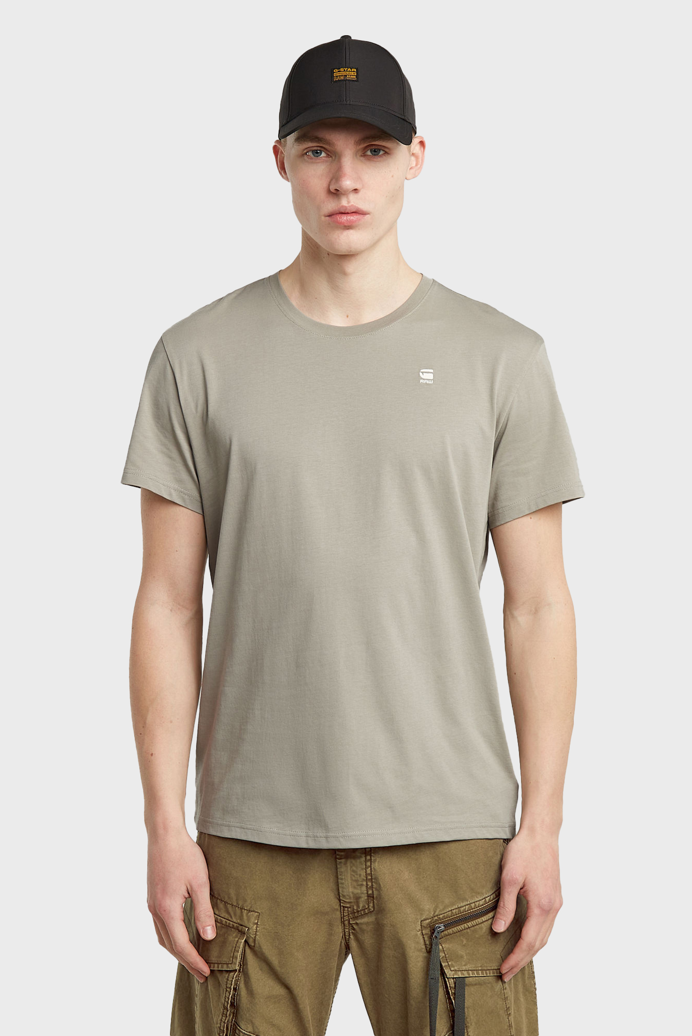 Мужская серая футболка Base Серый M G-Star RAW D16411,336 Мужская серая футболка Base Серый M G-Star RAW D16411,336