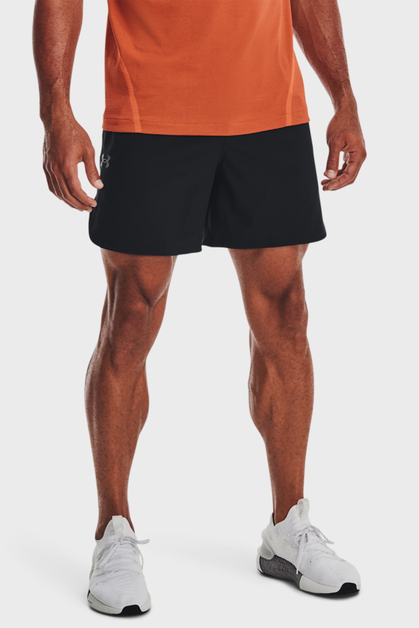 Чоловічі чорні шорти UA Peak Woven Shorts 1