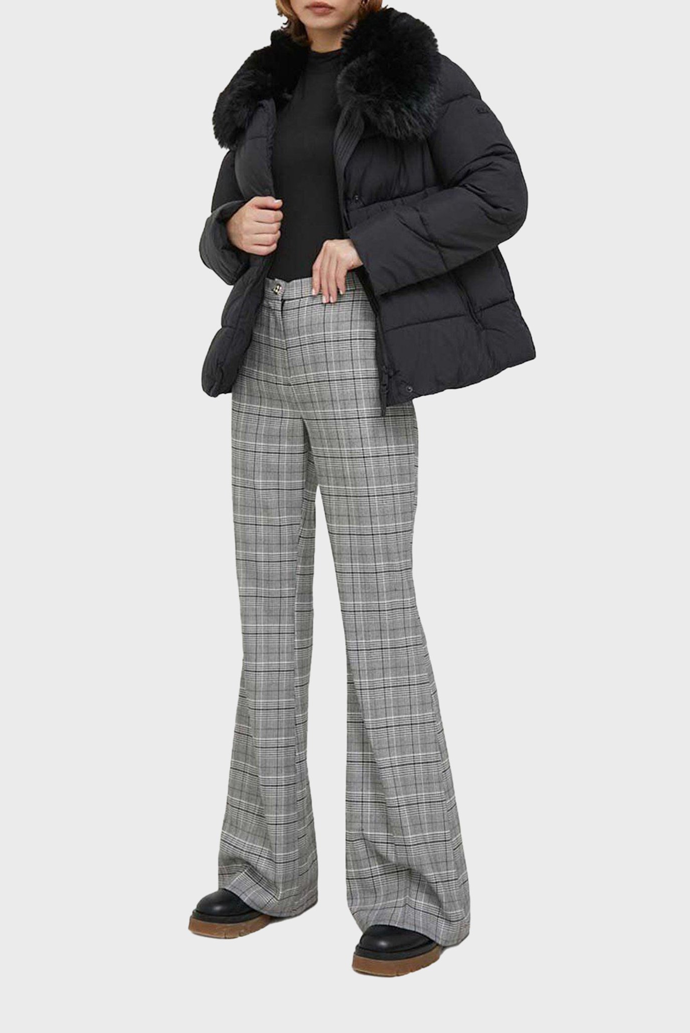 Женская черная куртка Черный M DKNY DL3MPN17 Женская черная куртка Черный M DKNY DL3MPN17