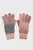 Женские розовые перчатки