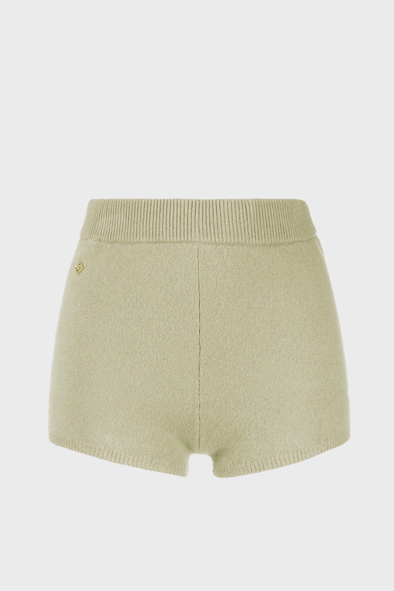 Женские зеленые шерстяные шорты 1