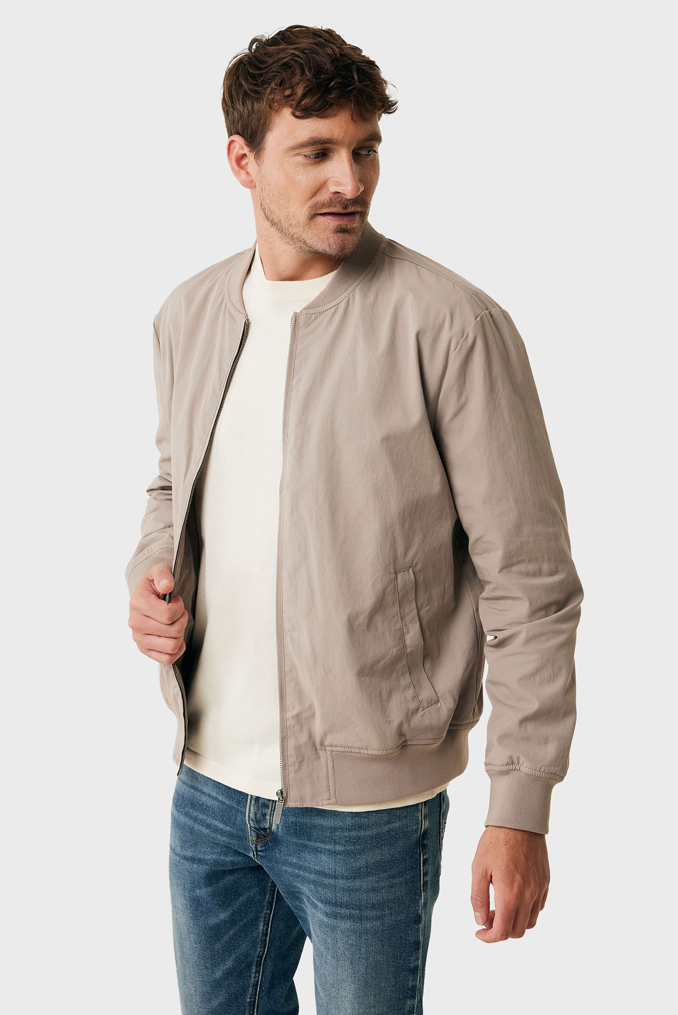 Мужской бежевый бомбер Cotton blend bomber jacket Бежевый XXL Mexx MF006800751M Мужской бежевый бомбер Cotton blend bomber jacket Бежевый XXL Mexx MF006800751M