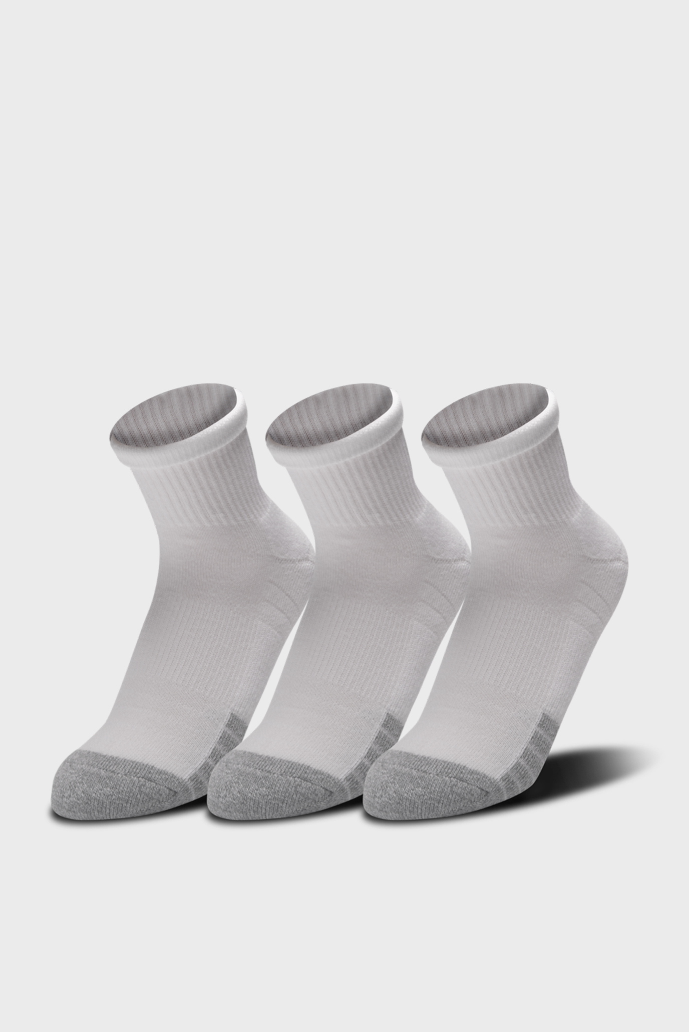 Білі шкарпетки (3 пари) UA Heatgear Quarter 1