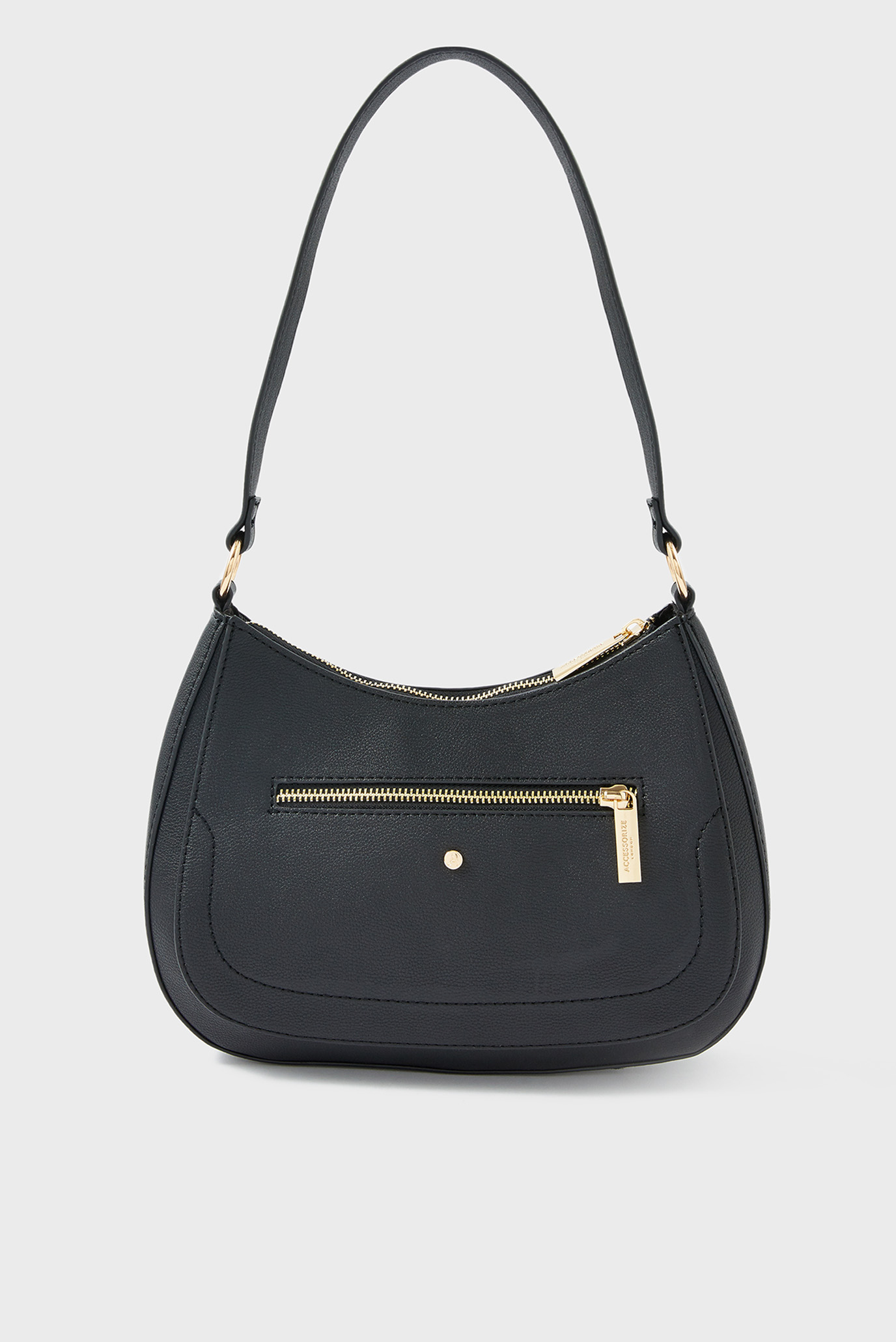 Жіноча чорна сумка Jenna Shoulder Zip B 1