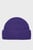 Женская фиолетовая шерстяная шапка RIBBED BEANIE