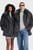 Темно-серая шуба UNISEX FAUX FUR PEACOAT (унисекс)