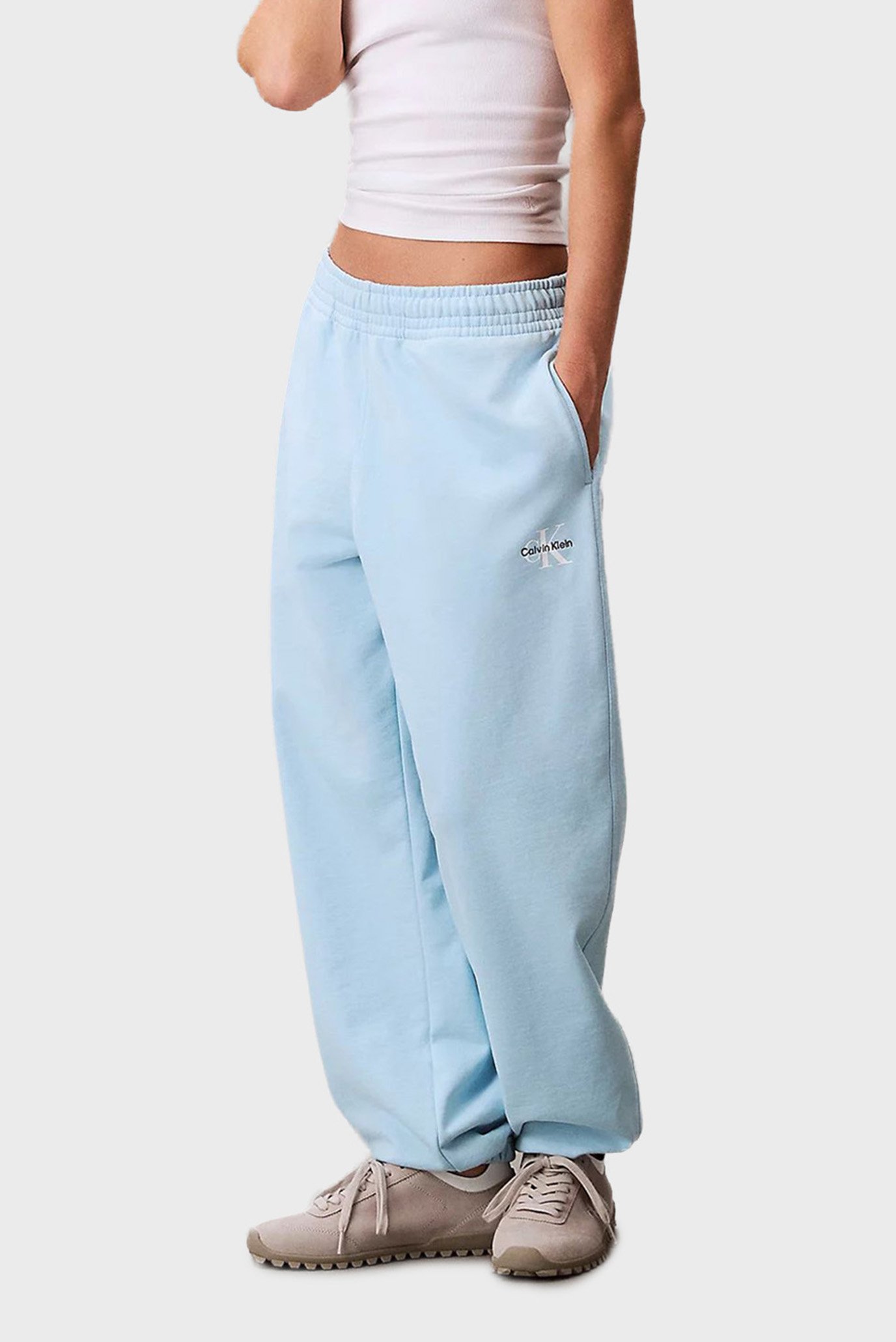 Женские голубые спортивные брюки FRENCH TERRY Голубой S Calvin Klein Jeans LV047B235G Женские голубые спортивные брюки FRENCH TERRY Голубой S Calvin Klein Jeans LV047B235G
