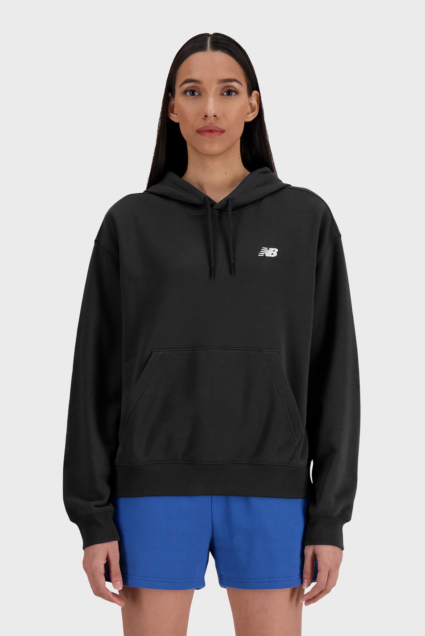 Женское черное худи Essentials Fleece 1