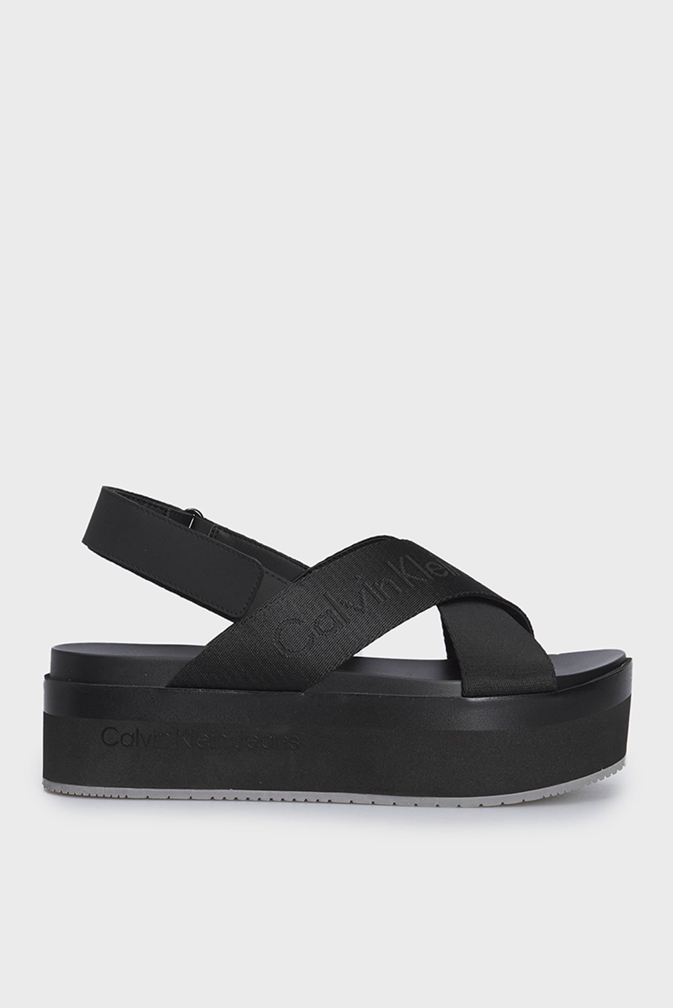 Женские черные сандалии FLATFORM SANDAL SLING IN MR 1