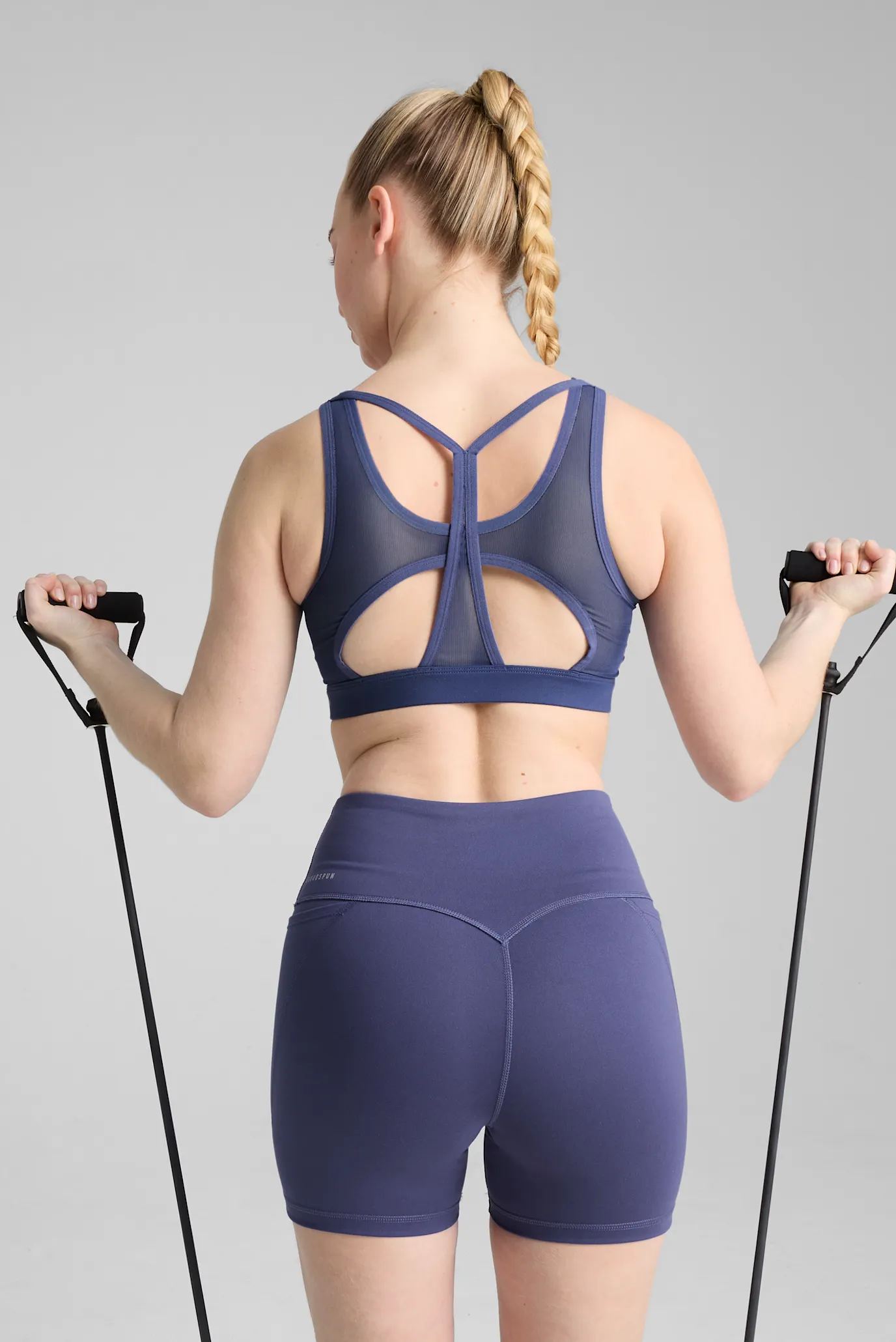 Жіночий синій топ 4KEEPS CLOUDSPUN Bra 3