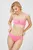 Женский розовый лиф от купальника