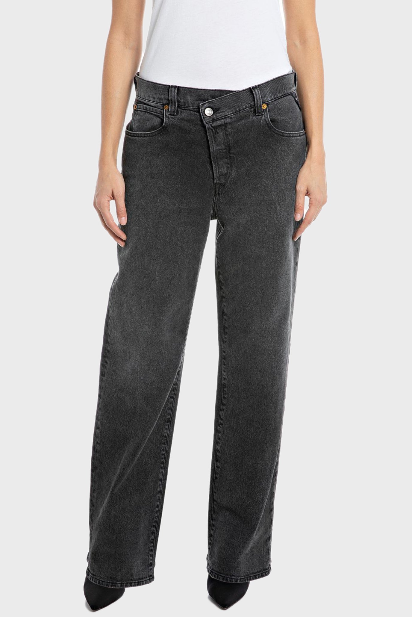 Жіночі темно-сірі джинси ZELMAA 1
