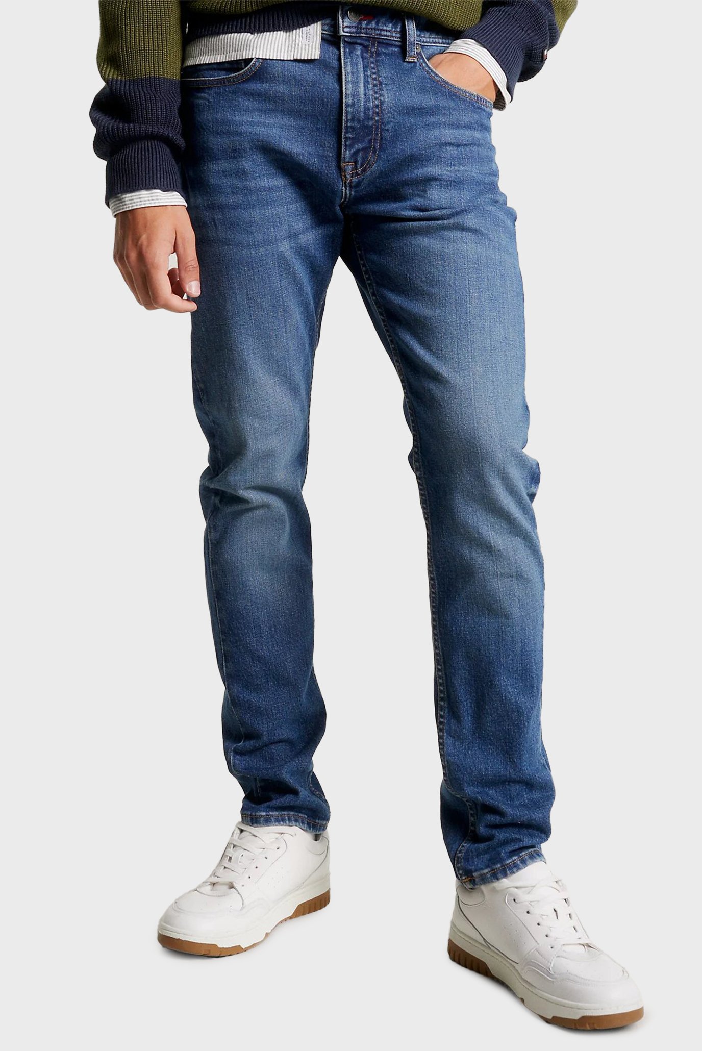 Чоловічі сині джинси TAPERED HOUSTON STR SIEGEL BLUE 1