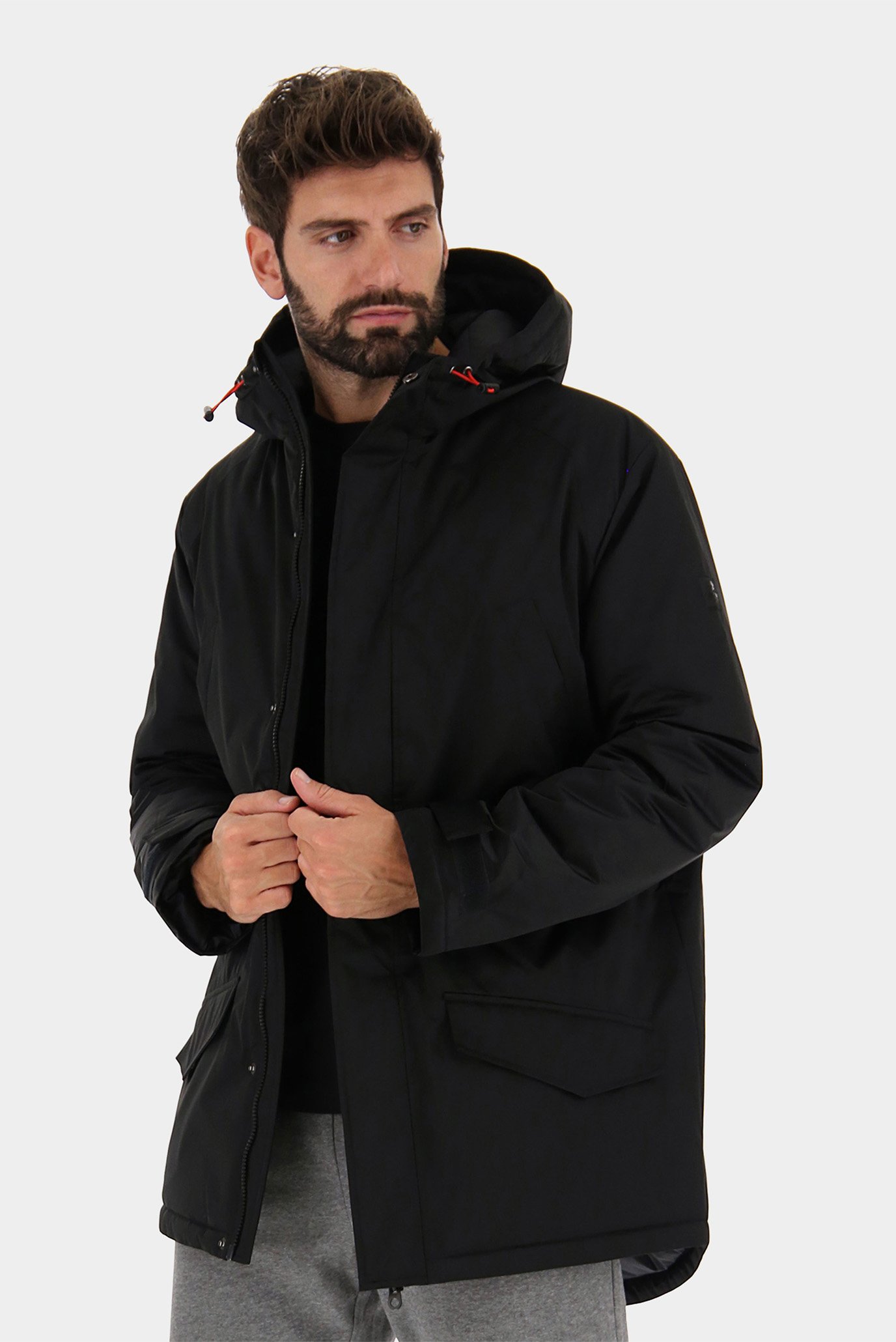 Мужская черная парка PARKA CERVINO III NY 1