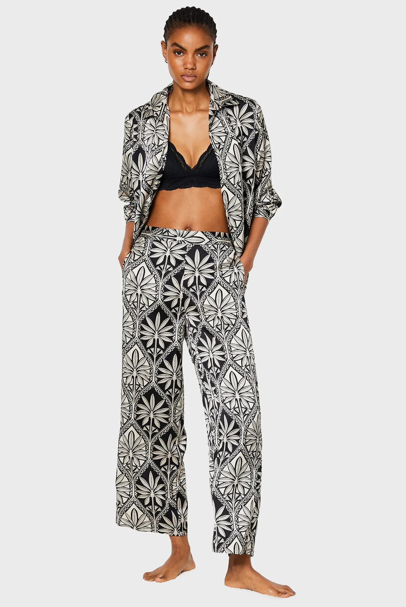 Женские брюки с узором SILAN 2