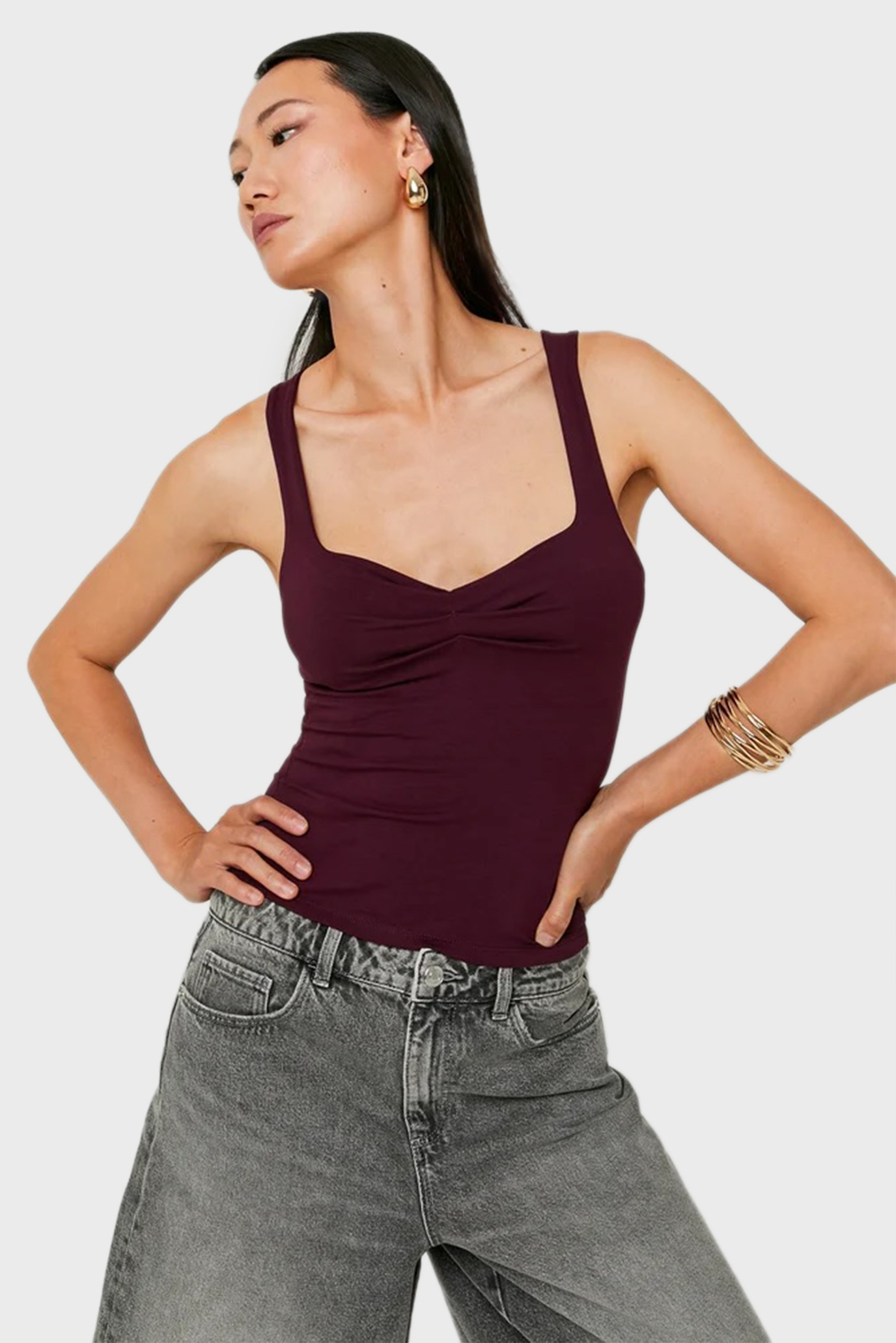 Женский бордовый топ Бордовый XS Tally Weijl SSLCOJAYJAY Женский бордовый топ Бордовый XS Tally Weijl SSLCOJAYJAY
