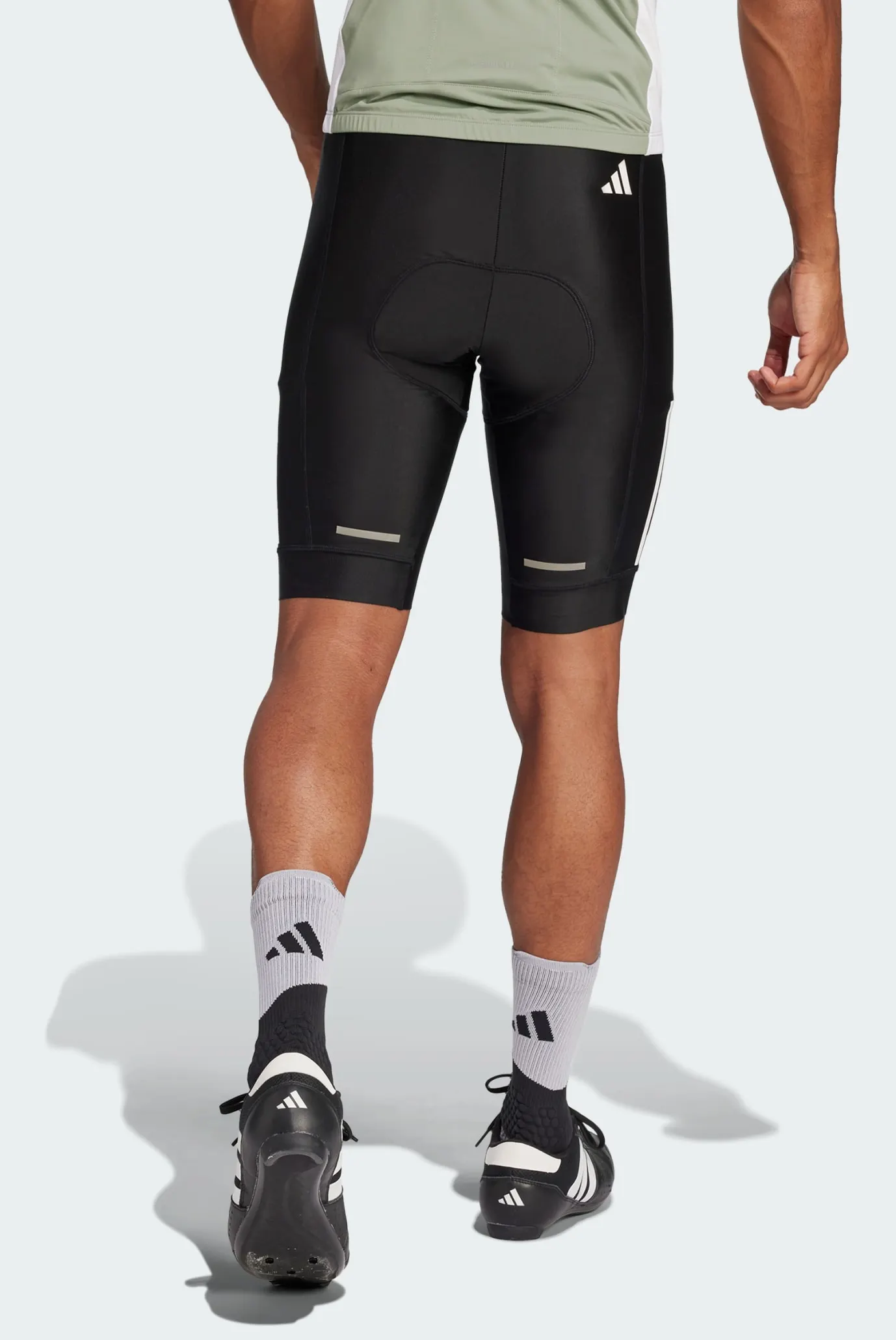 Чоловічі чорні велосипедки Essentials 3-Stripes Padded 3