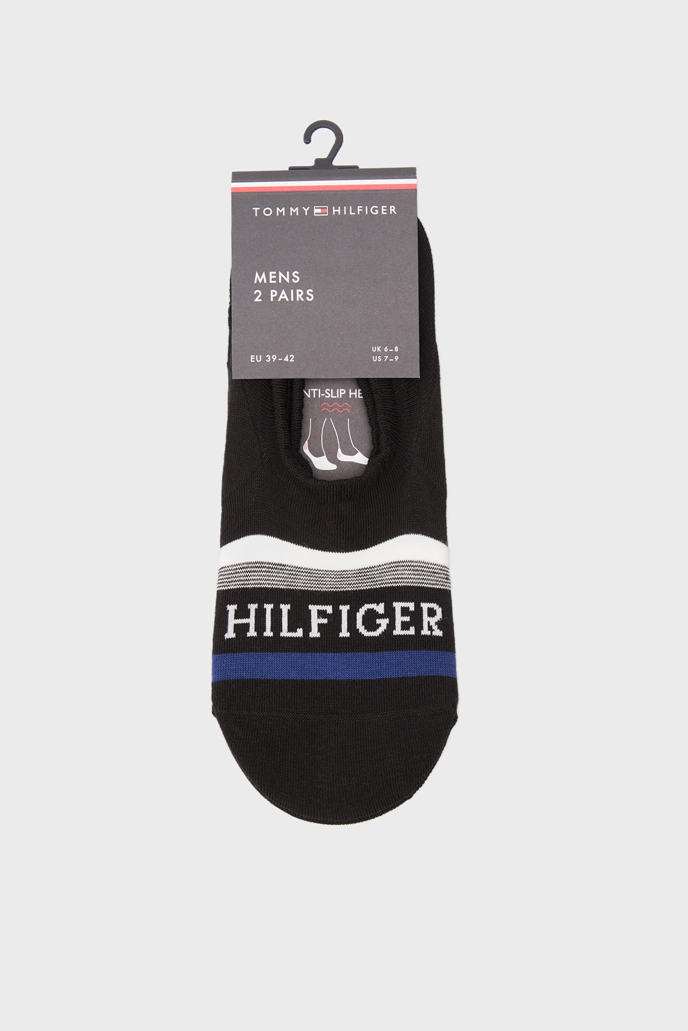 Мужские черные следы (2 пары) FOOTIE TAB Черный 43-46 Tommy Hilfiger 701232938 Мужские черные следы (2 пары) FOOTIE TAB Черный 43-46 Tommy Hilfiger 701232938