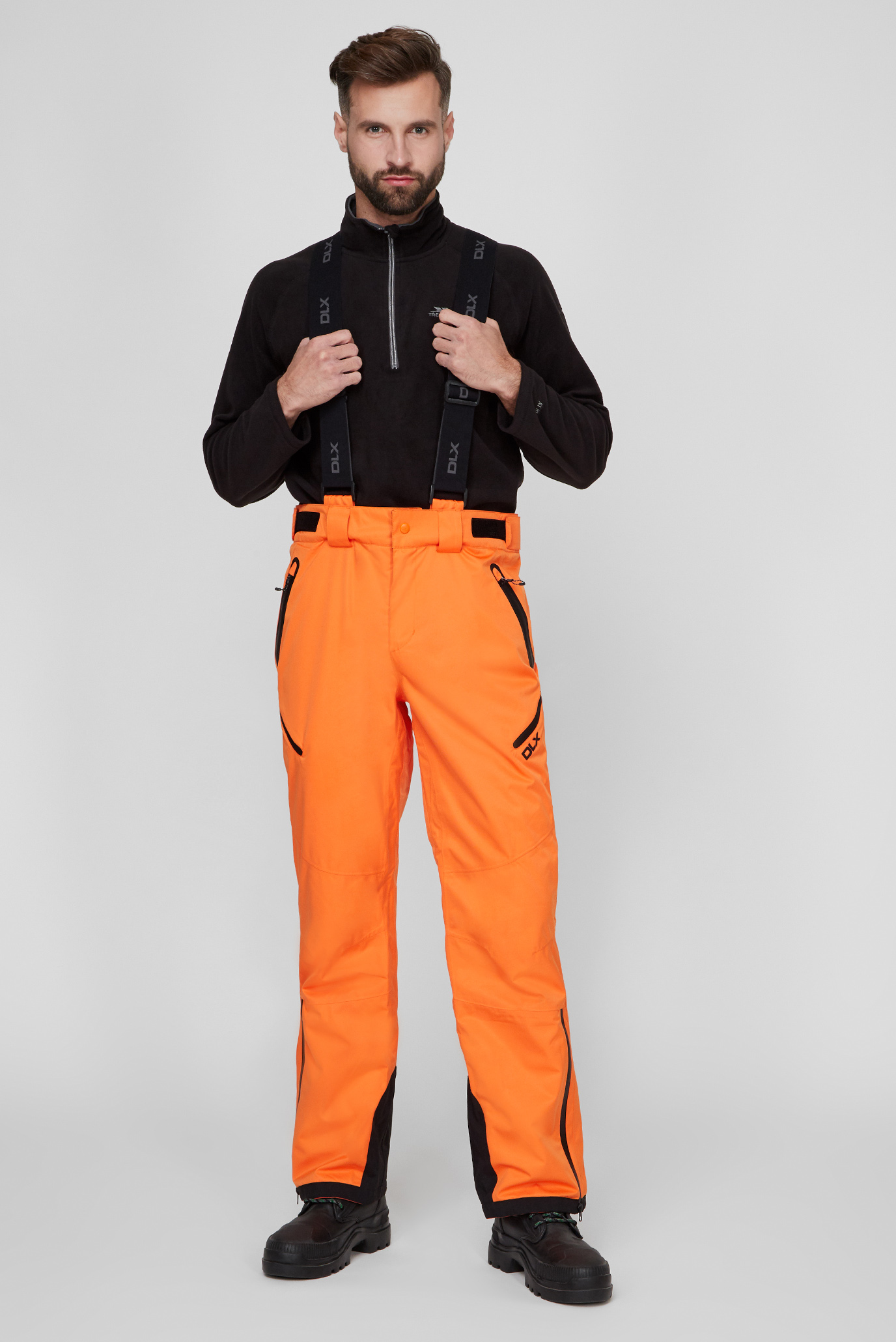Мужские оранжевые лыжные брюки 1