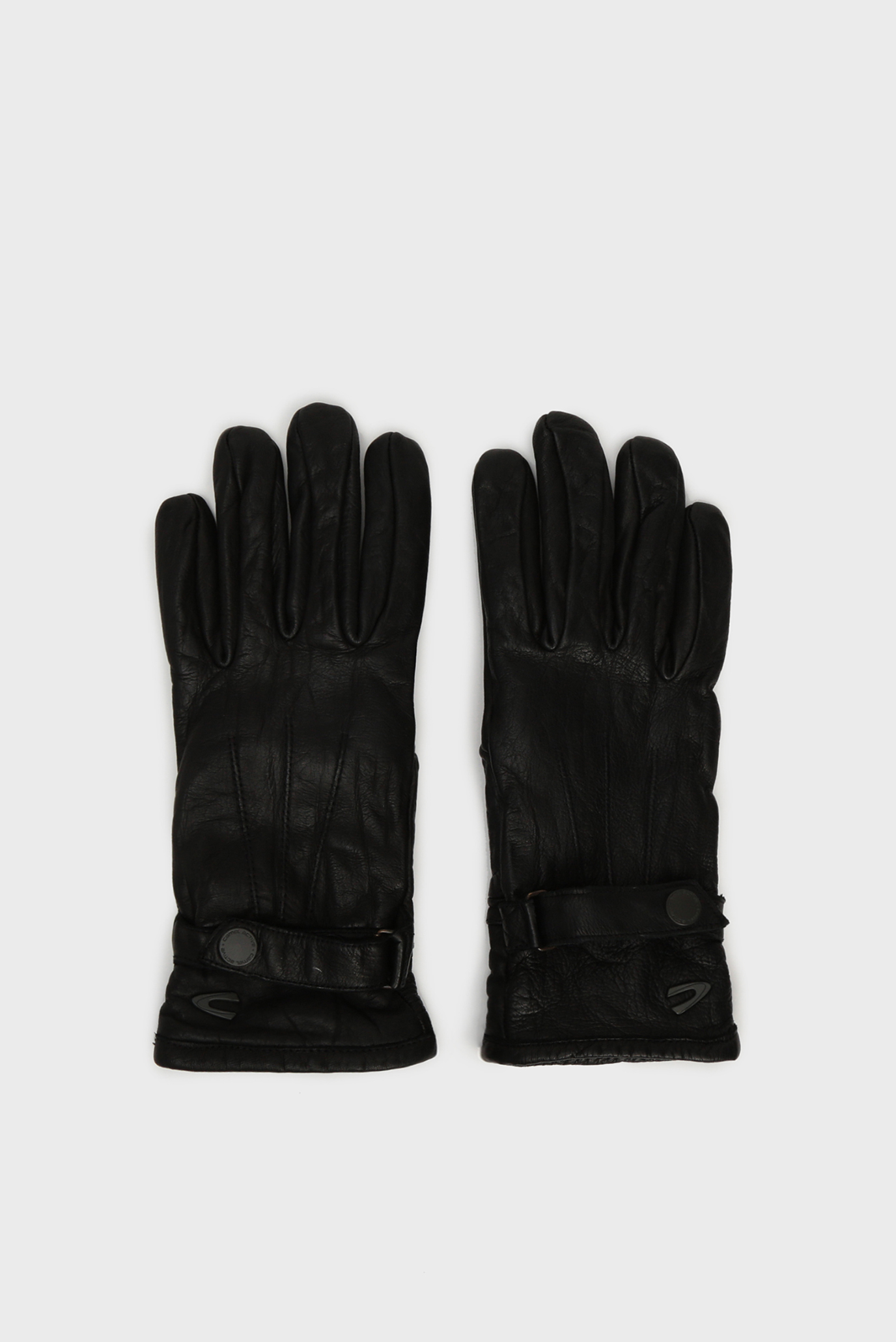 Мужские черные кожаные перчатки 1