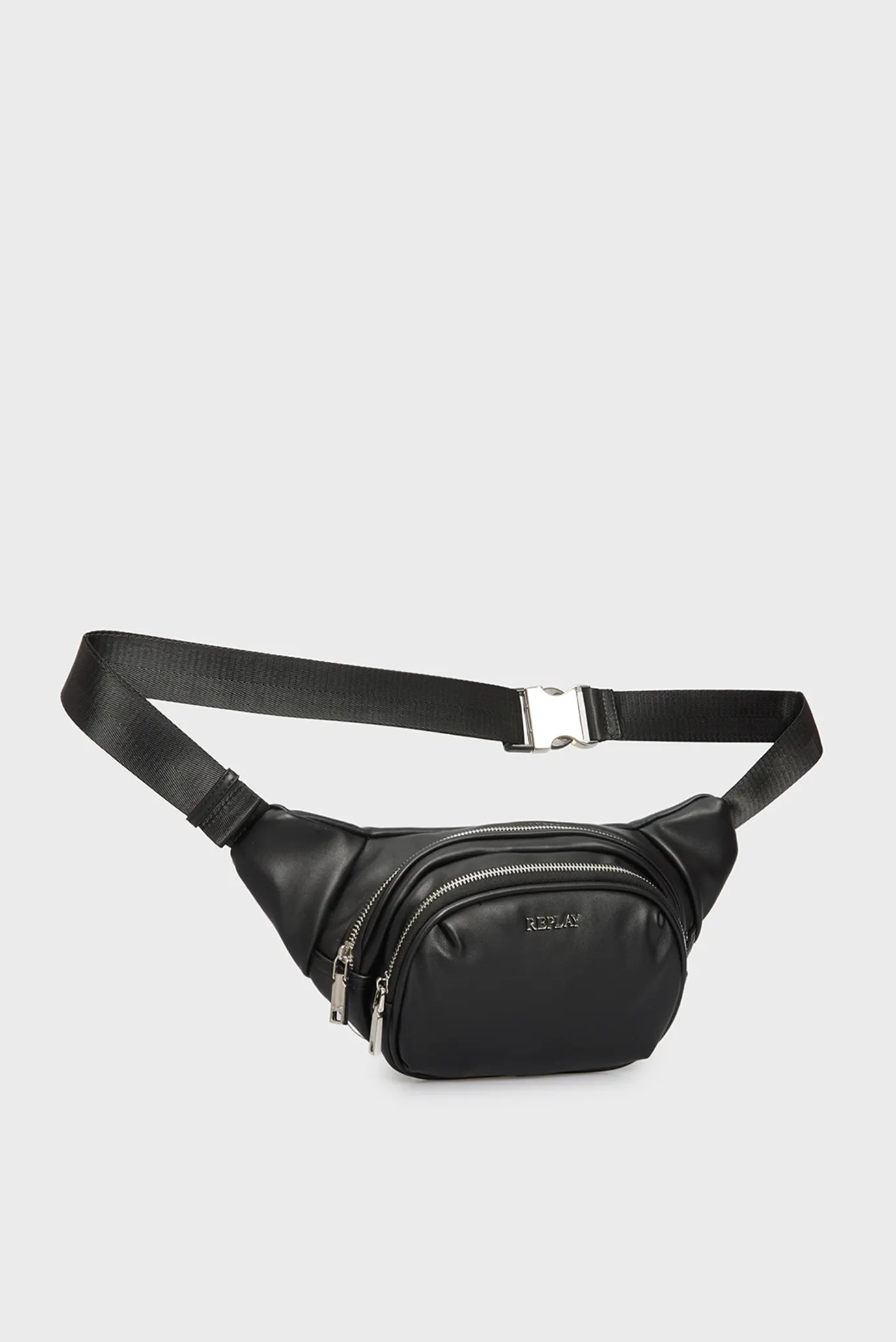 Жіноча чорна поясна сумка 3