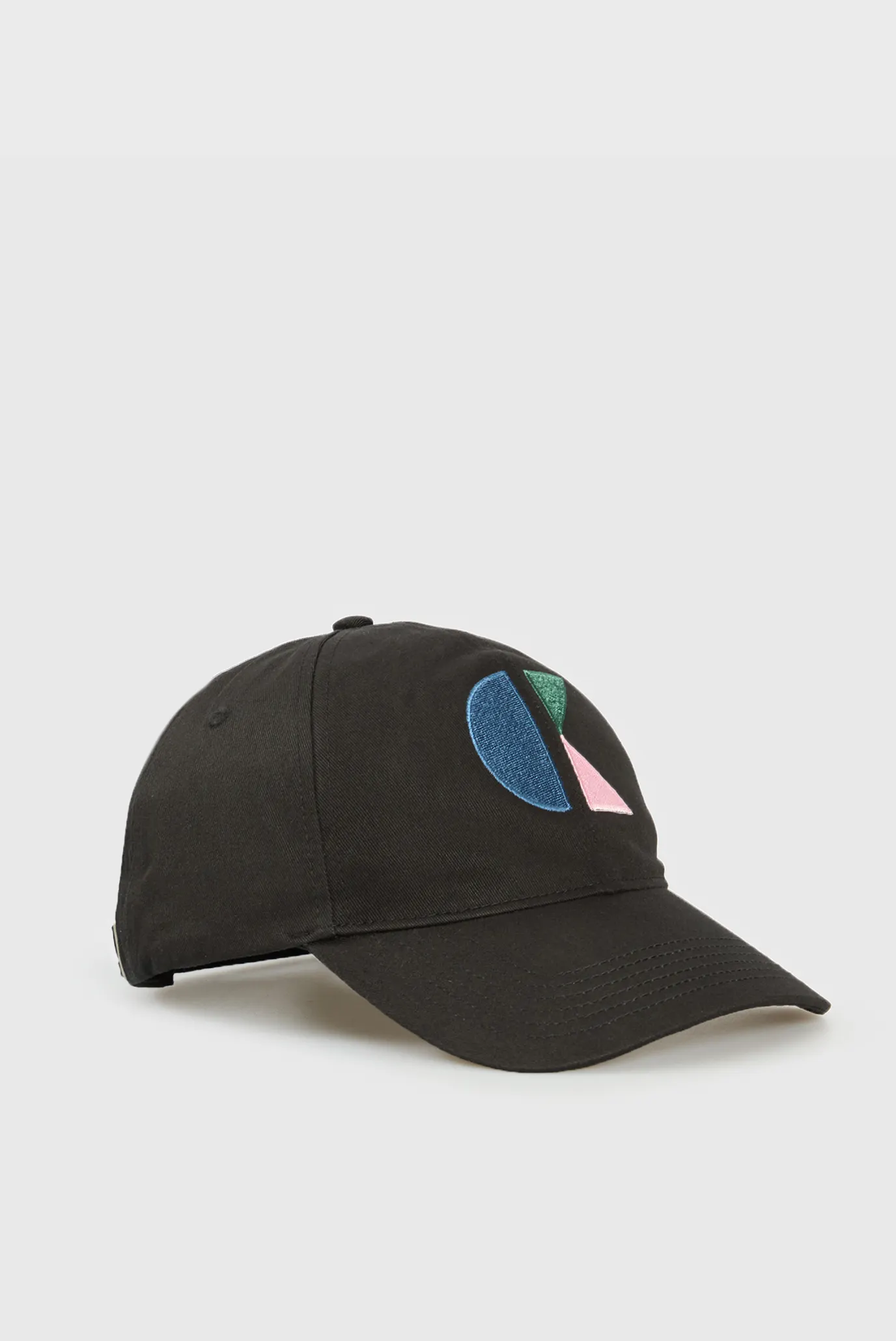Чоловіча чорна кепка 6 PANEL 1