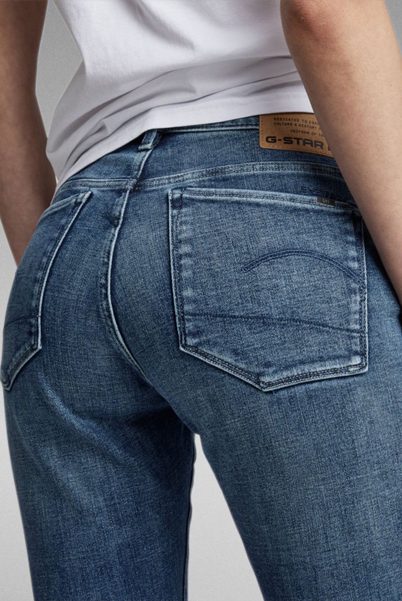 Женские синие джинсы 3301 Skinny G-Star RAW D05175,C051 — MD-Fashion