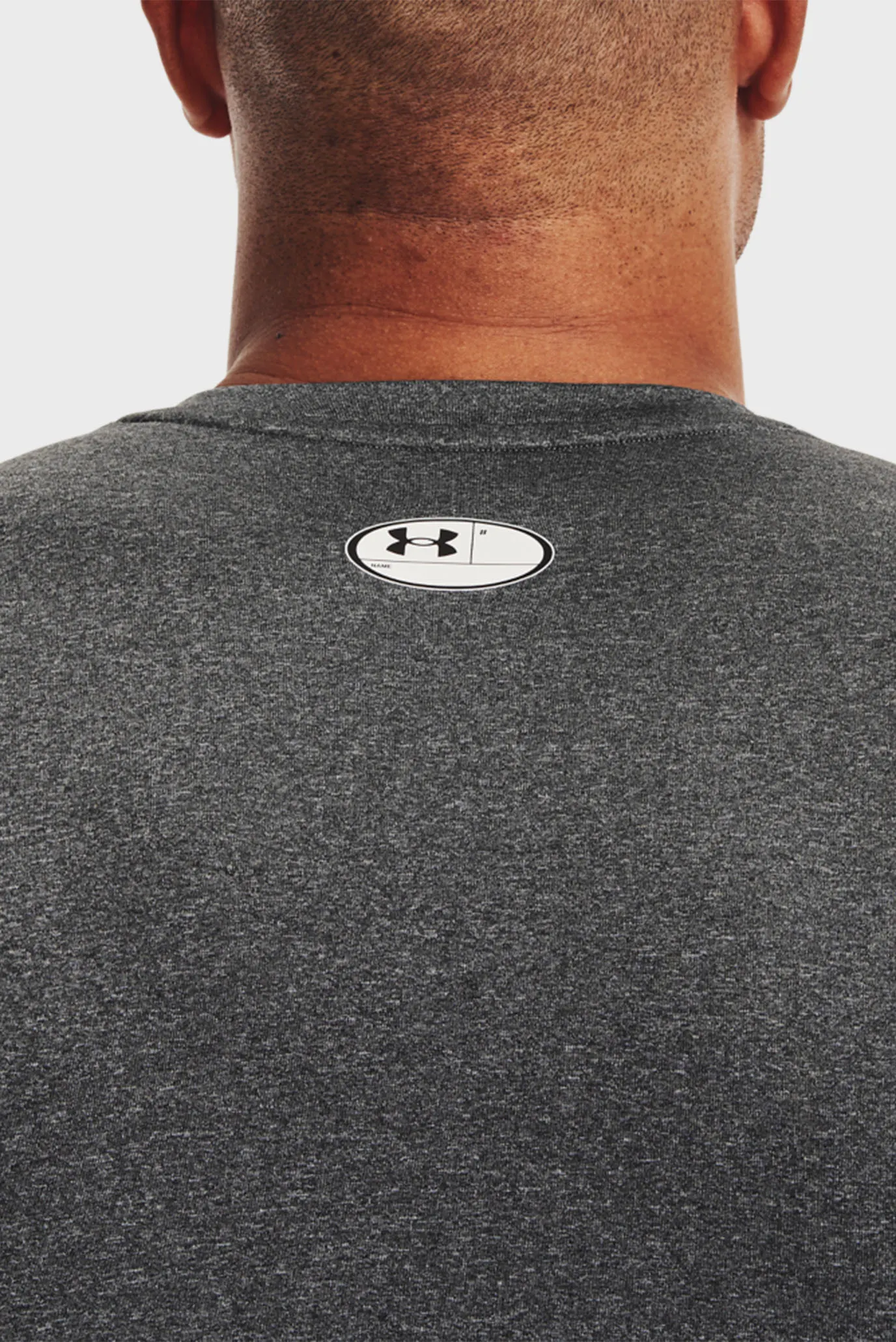 Мужская серая футболка UA HG Armour Comp 4