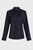 Женская темно-синяя блуза в полоску FOULARD STP TIE NECK REG