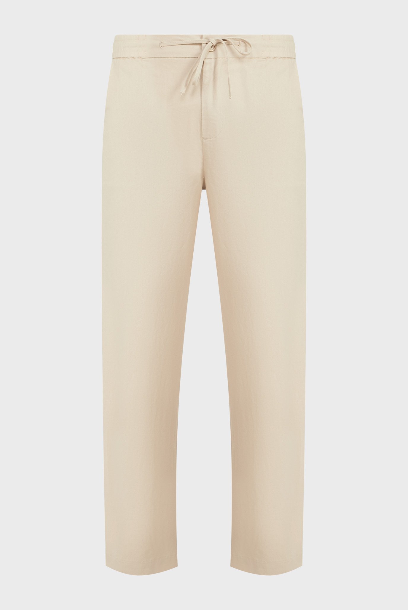 Чоловічі бежеві лляні брюки ETHAN Basic 1
