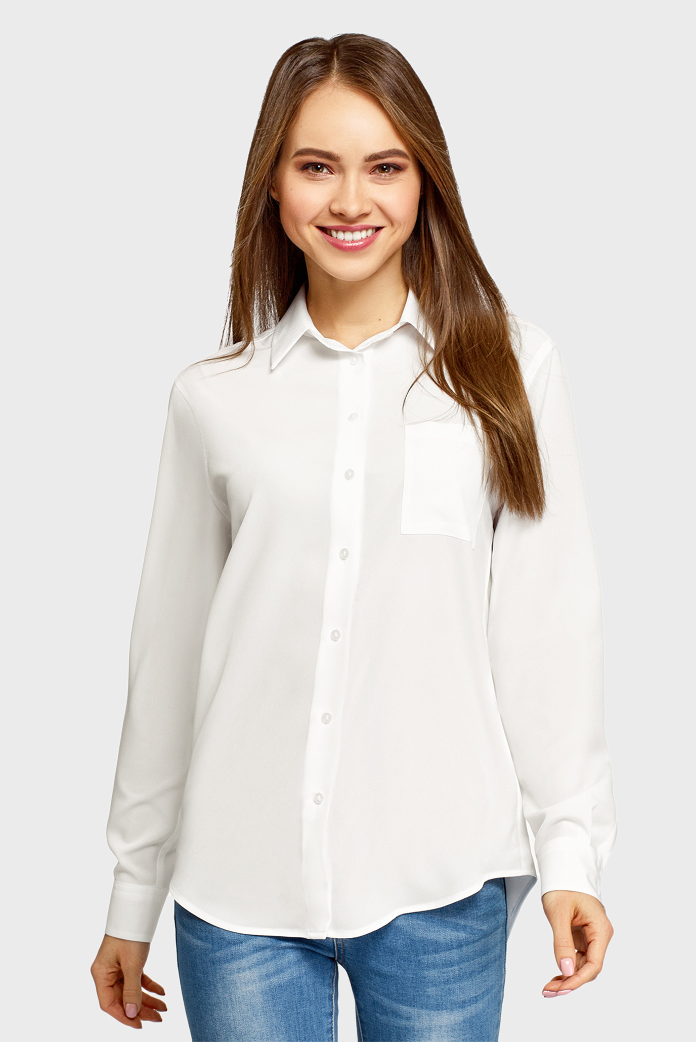 Белая рубашка с принтом женская с чем носить фото