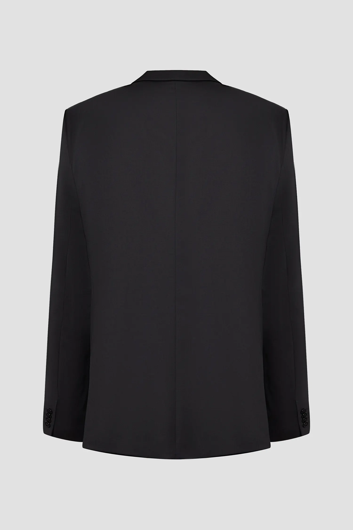 Чоловічий чорний вовняний костюм (піджак, брюки) 3