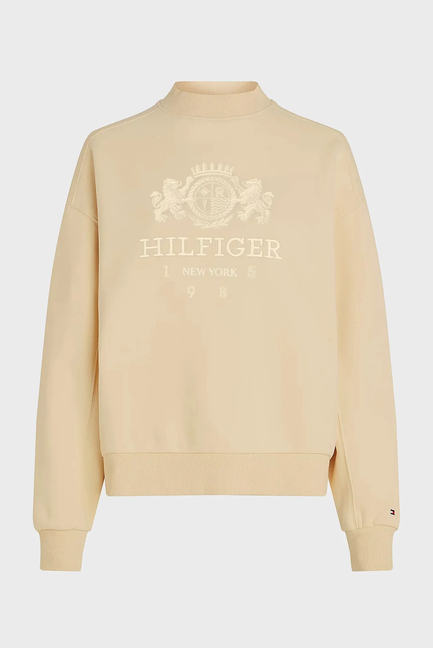 Женский бежевый свитшот RLX VARSITY CREST C-NK 5