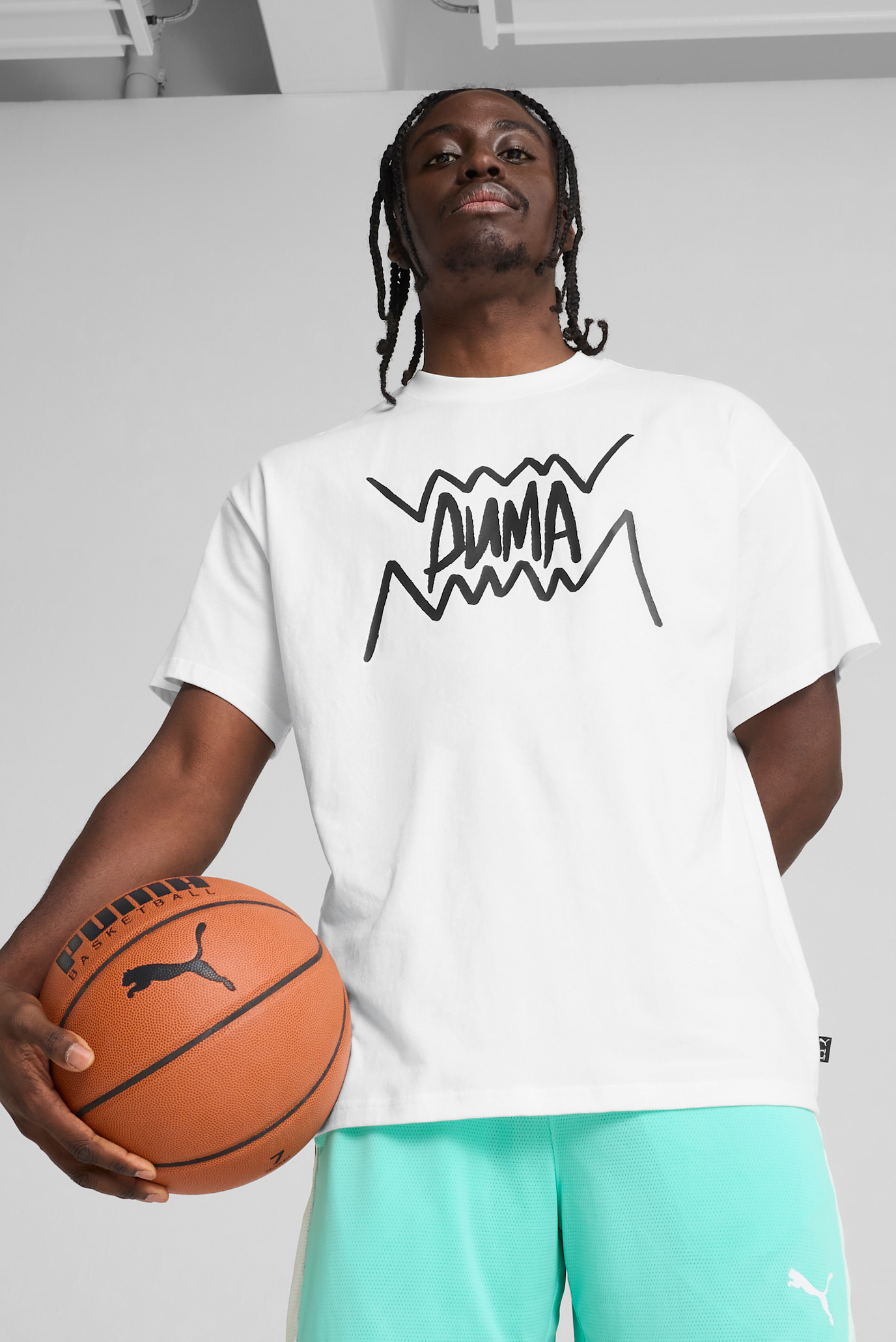 Чоловіча біла футболка Jaws Core Basketball Tee Men 1