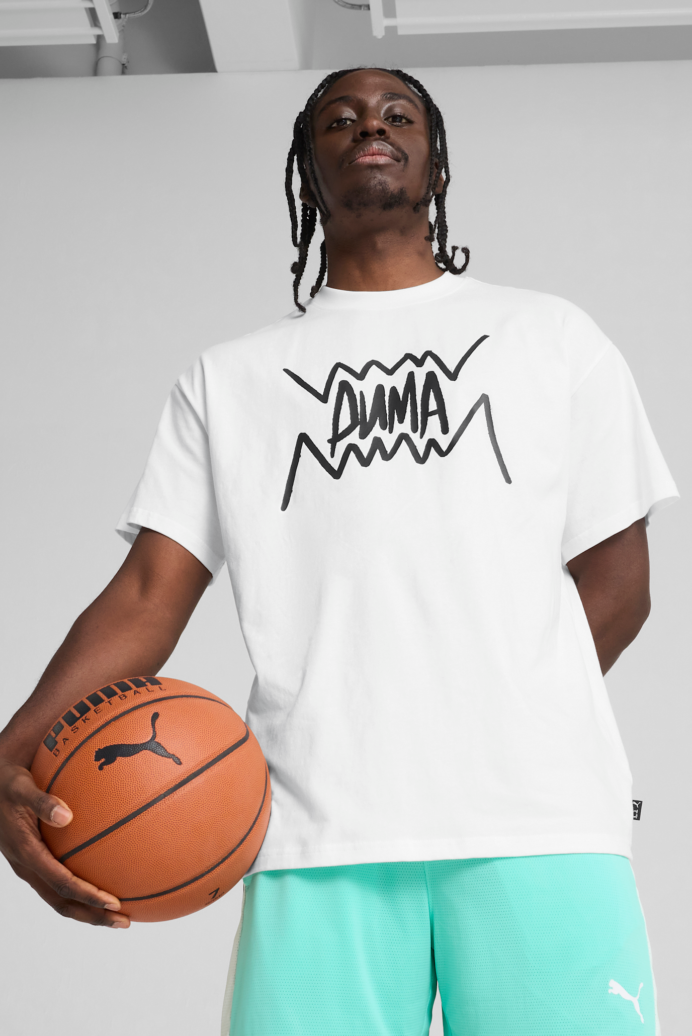 Мужская белая футболка Jaws Core Basketball Tee Men 1