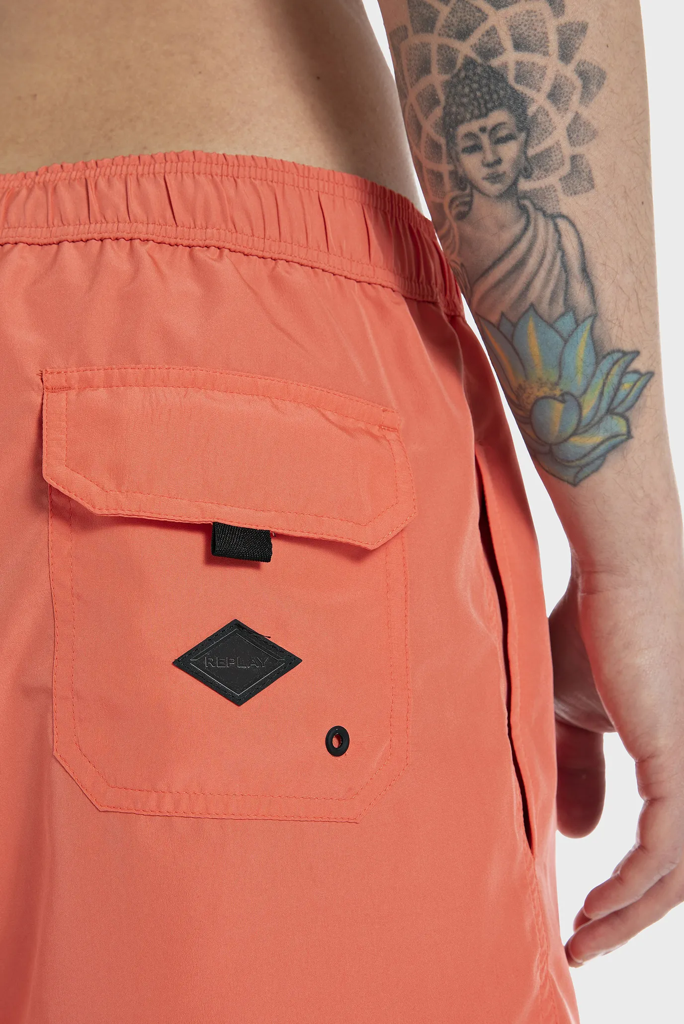 Чоловічі помаранчеві плавальні шорти 5