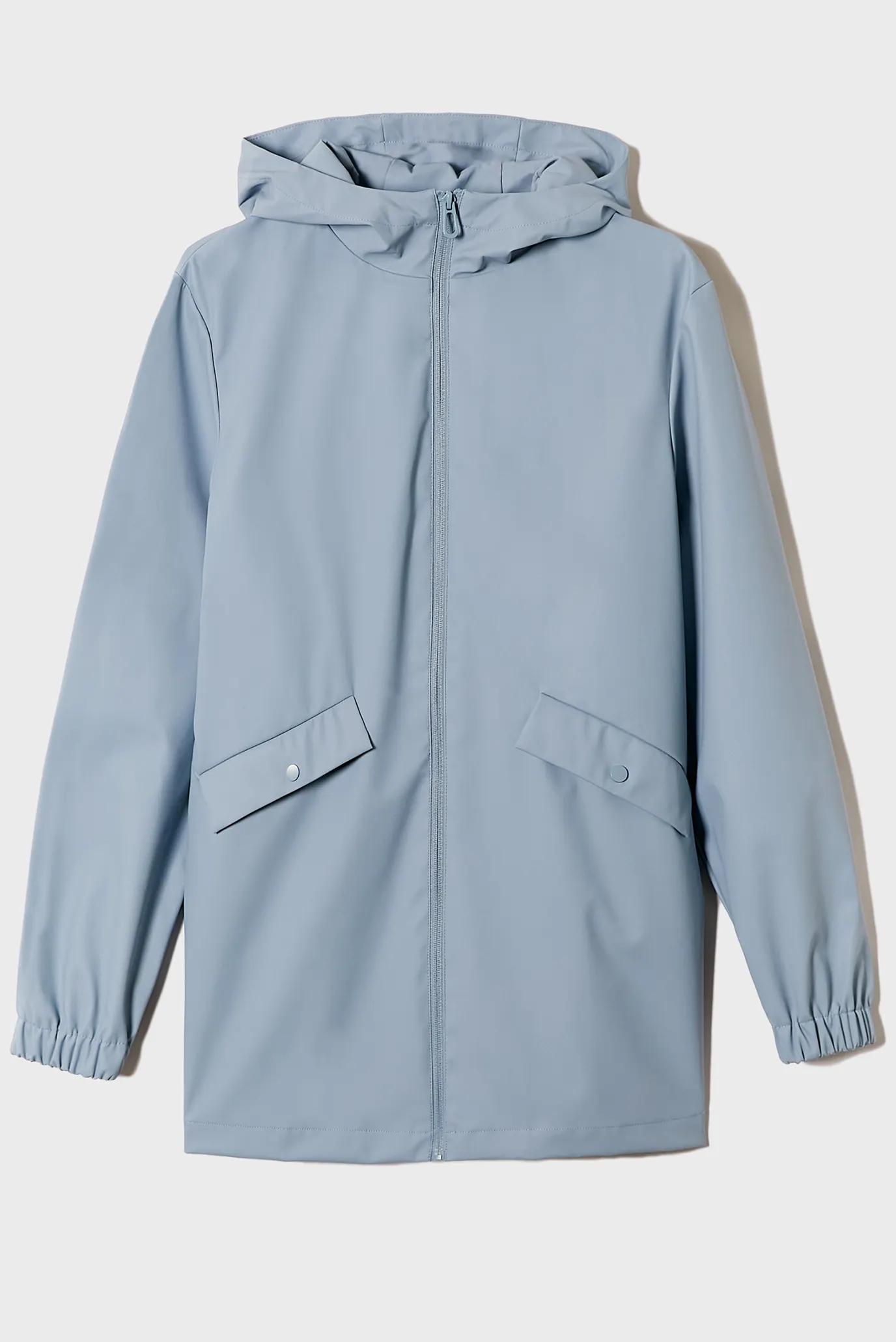 Женский голубой плащ 4